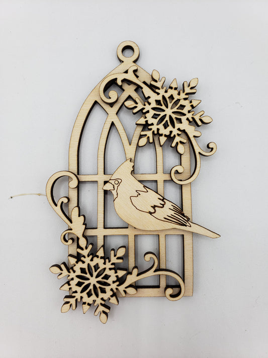 Cardinal Window Ornament