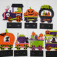 PAINTED - Halloween Train Small Sitter