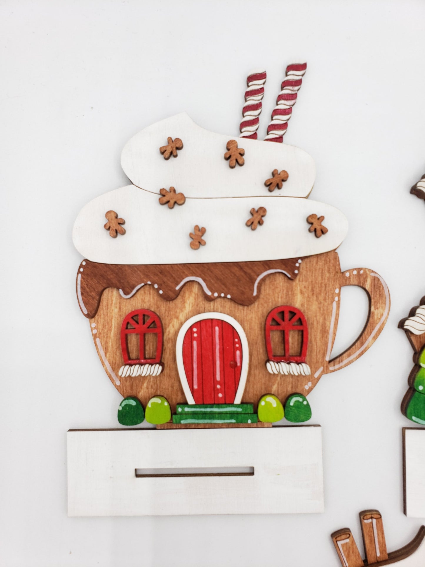 PAINTED - Mini Gingerbread Houses