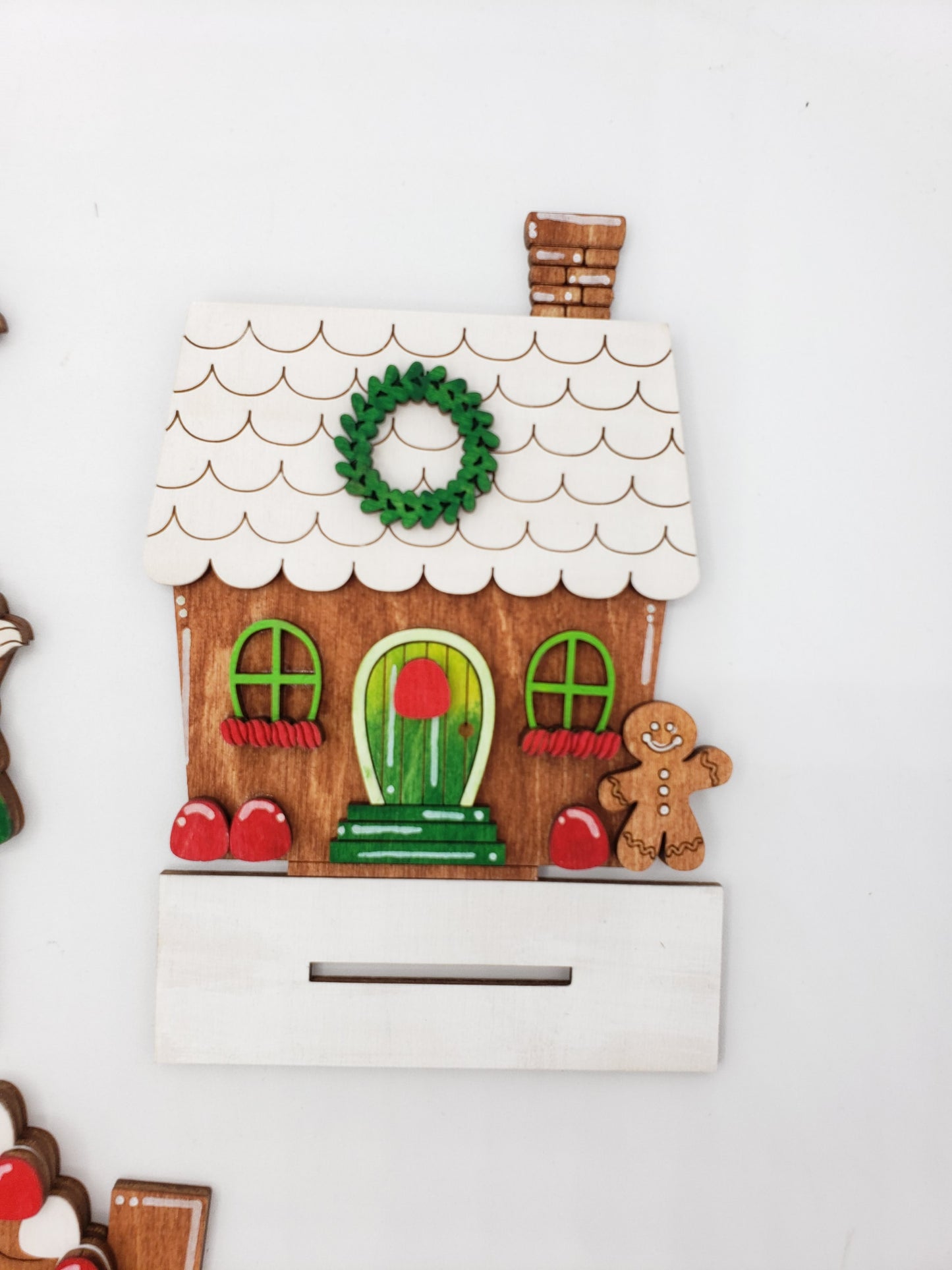PAINTED - Mini Gingerbread Houses