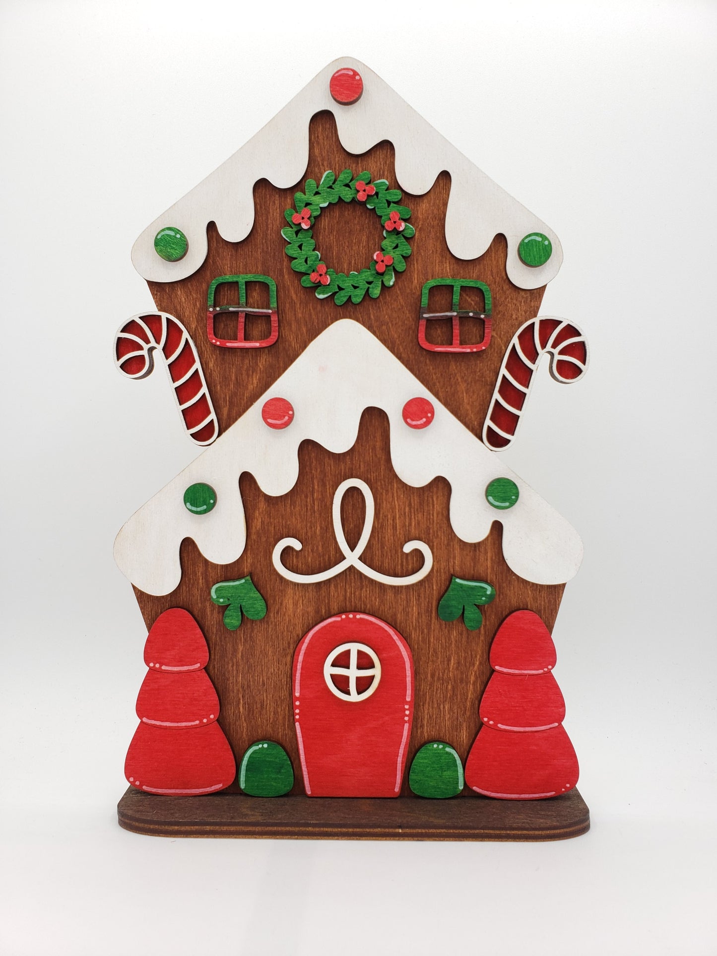 PAINTED - Small Gingerbread House