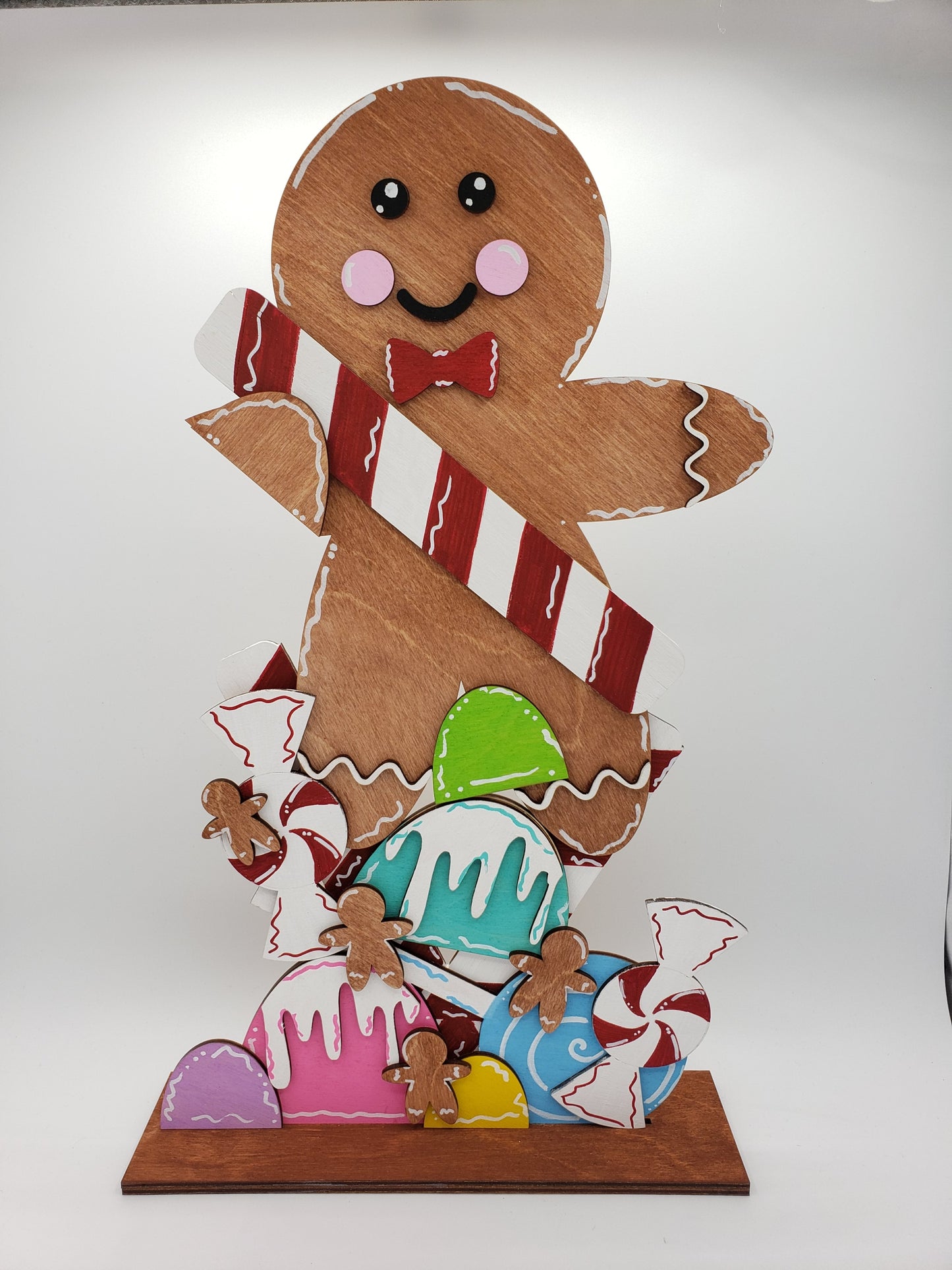 PAINTED - Standing Gingerbread Man