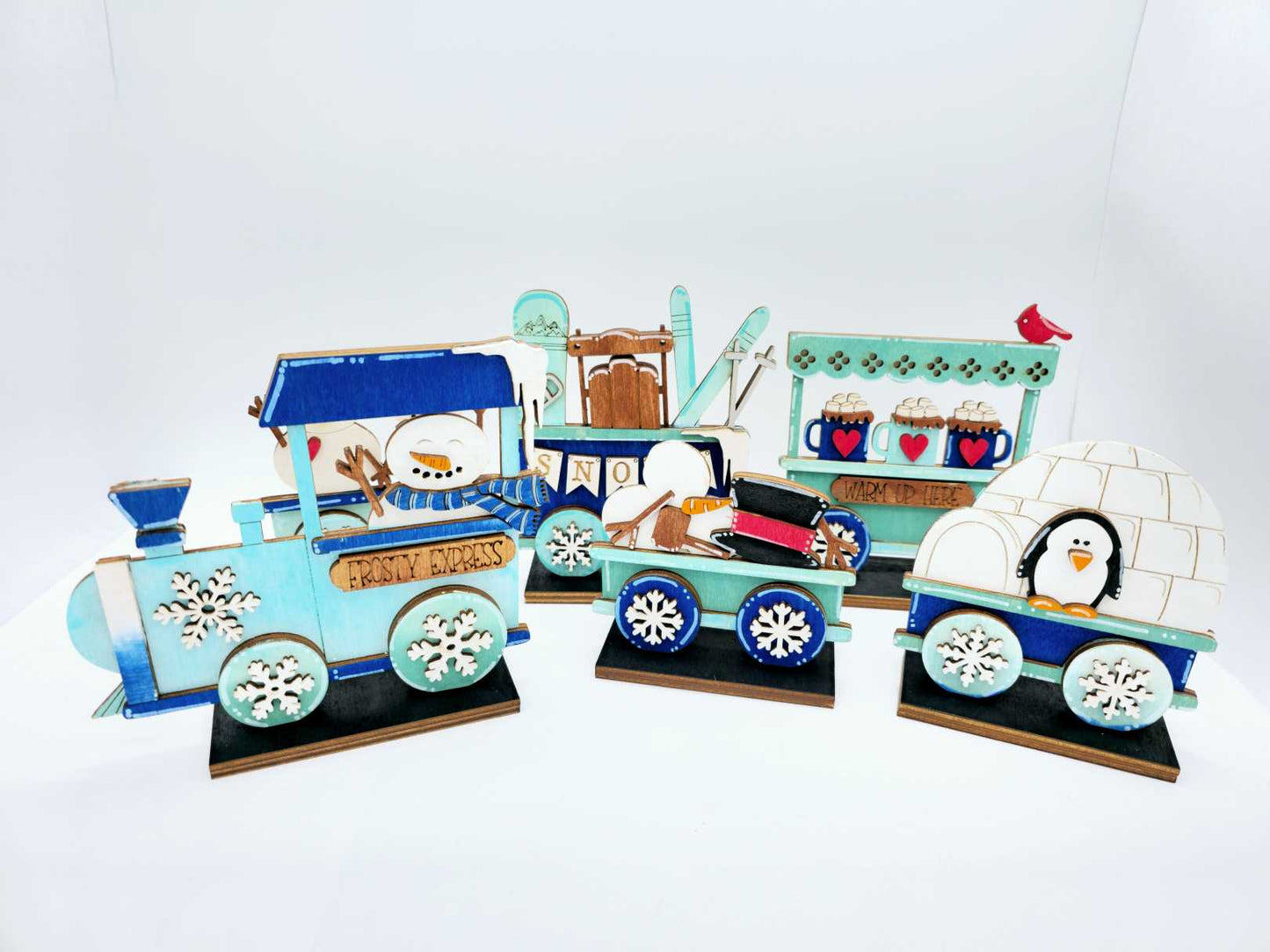 Winter Train Small Sitter