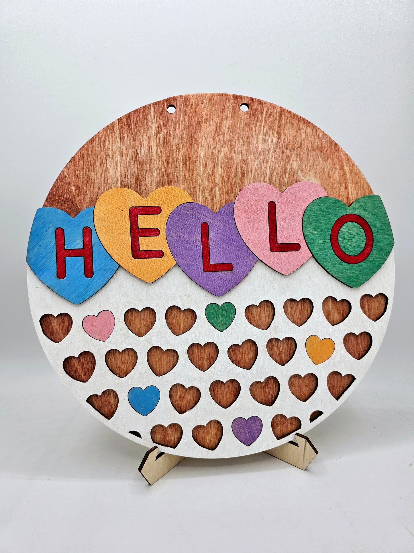 Hello Conversation Hearts Sign