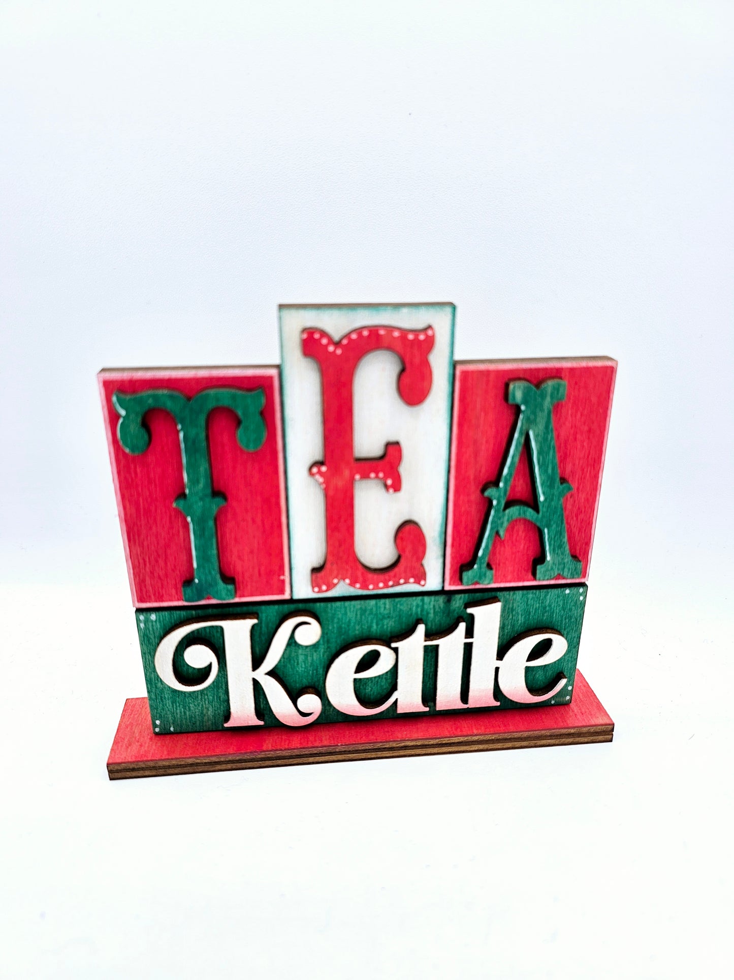 PAINTED - Tea Kettle Small Sitter