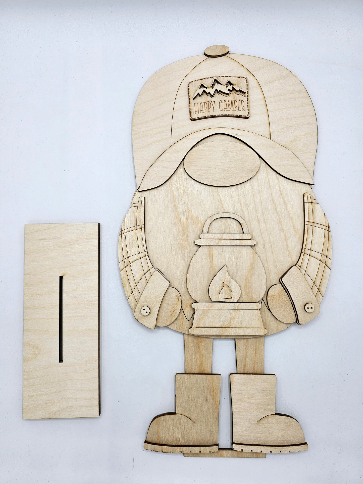 Large Camping Gnome Sitter - Male or Female
