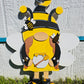 PAINTED - Large Bee Gnome Sitter - Female