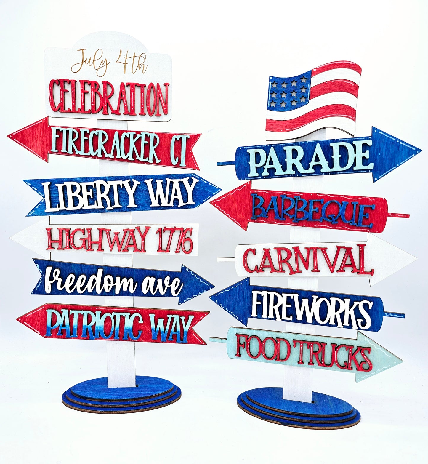 Patriotic Arrow Street Signs