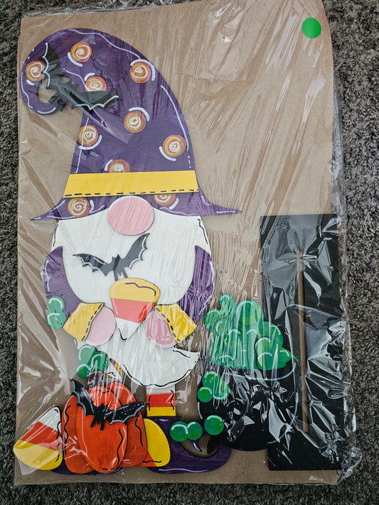 PAINTED- Candy Corn Gnome