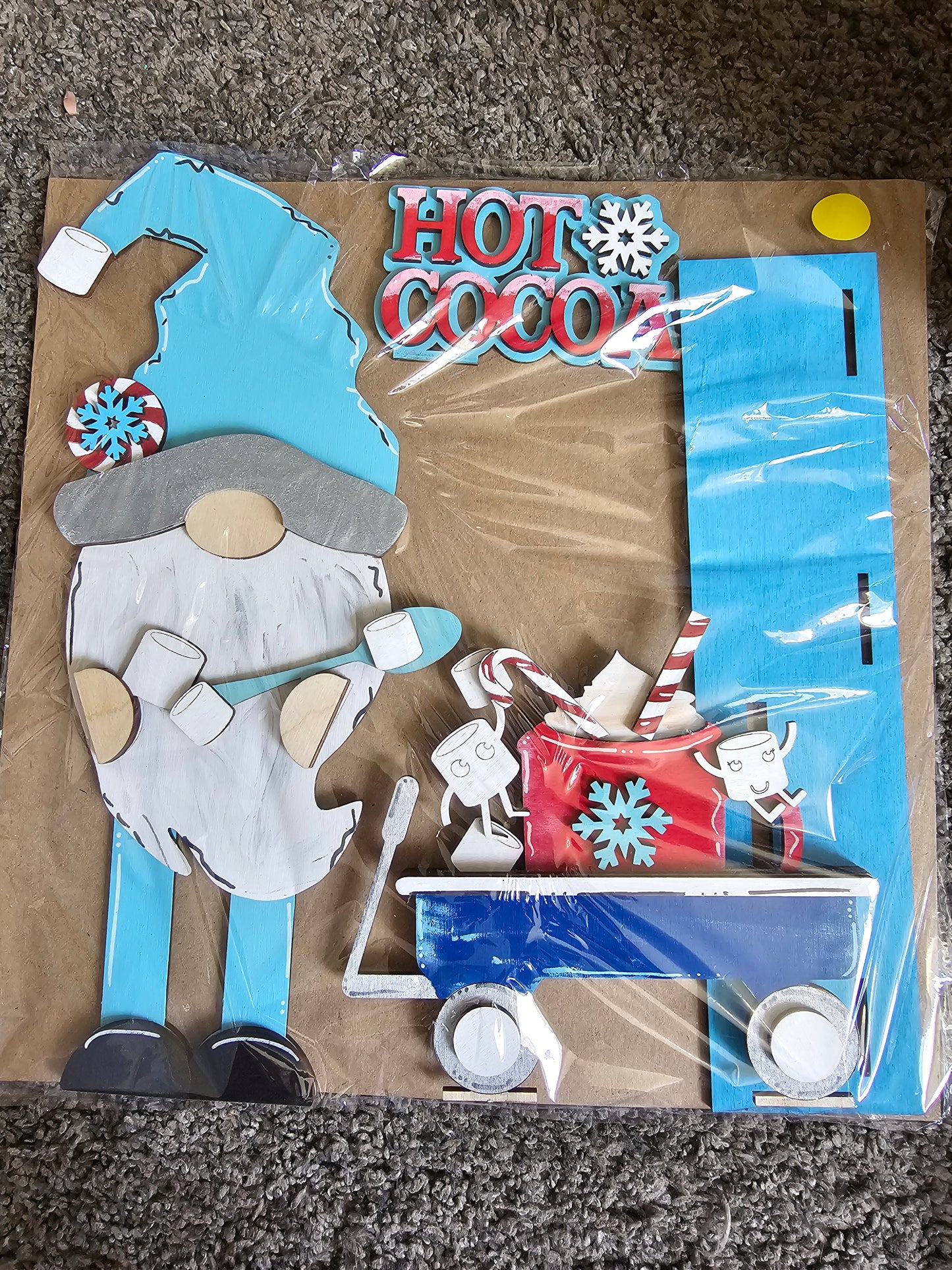 PAINTED - Hot Cocoa Gnome Smaller Sitter