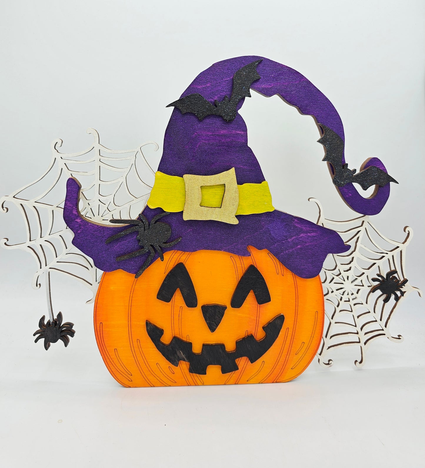 Pumpkin with Witch Hat