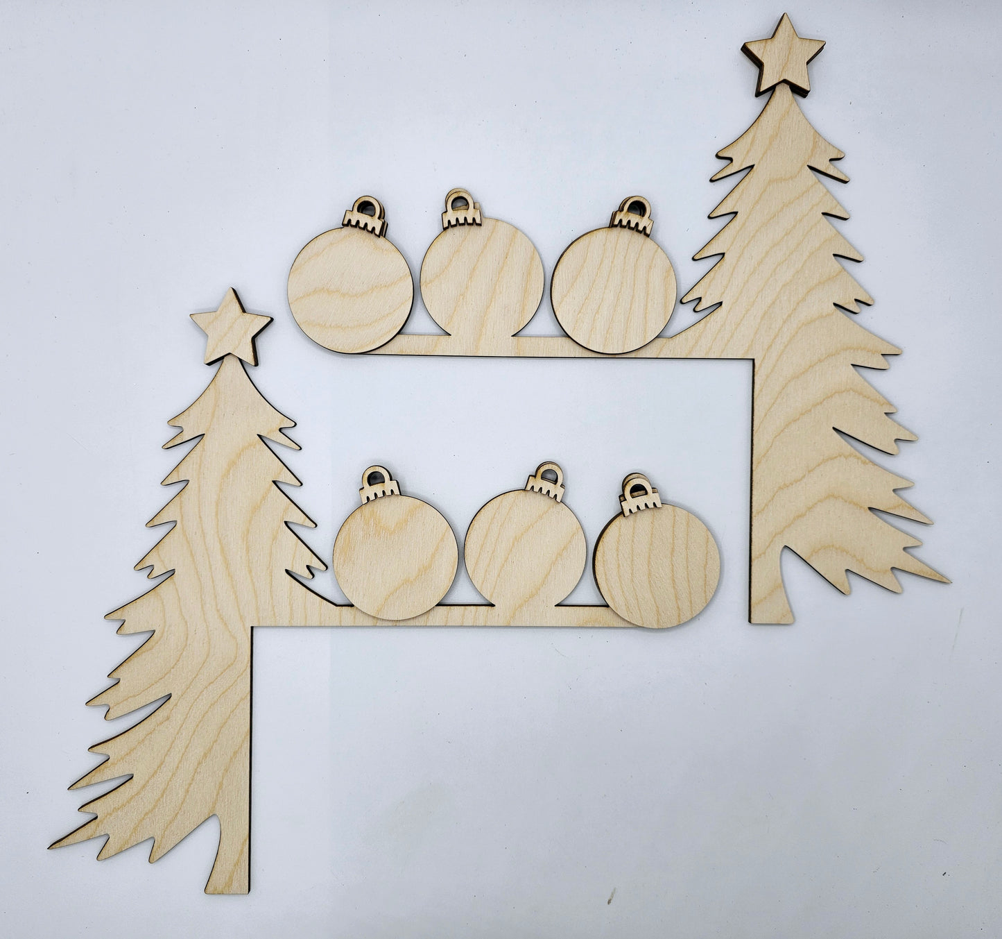 Christmas Tree Ornaments Door Corner