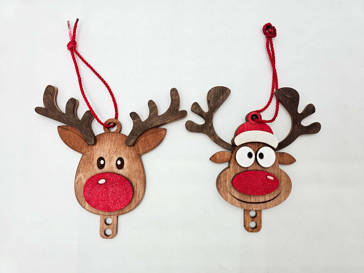 Reindeer Folded Money Ornament x2