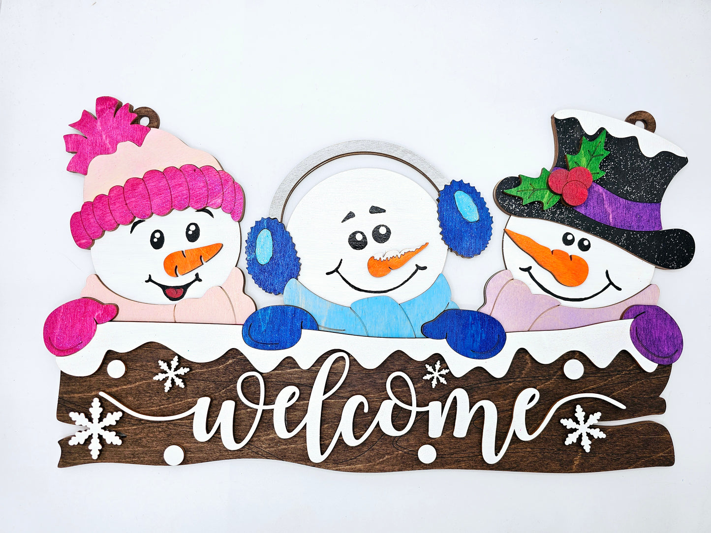 Snowman Welcome Door Hanger