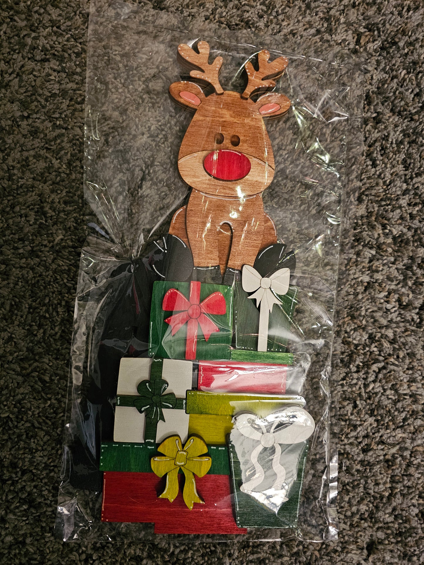 PAINTED - Reindeer with Presents