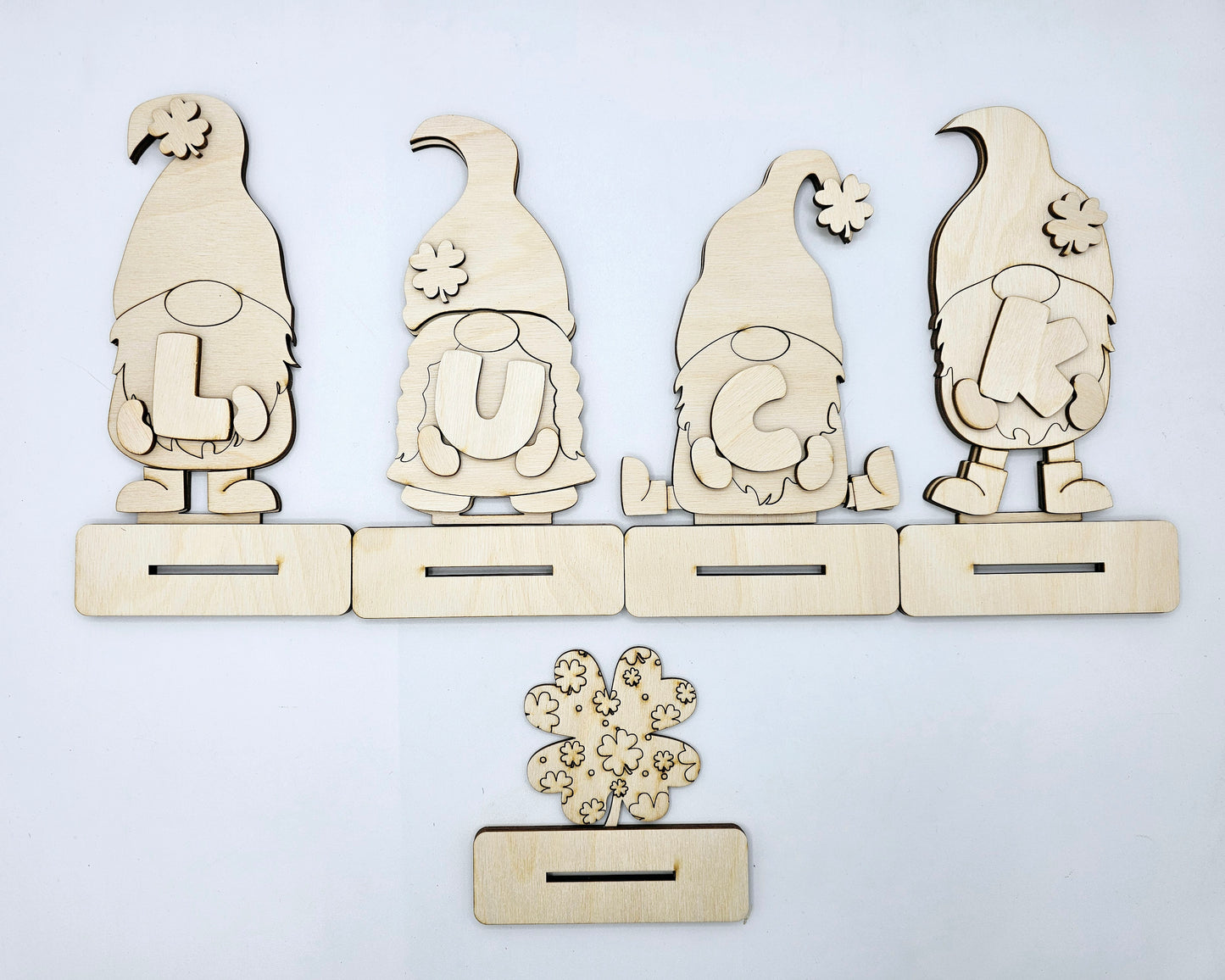 St. Patrick Luck Gnomes x4