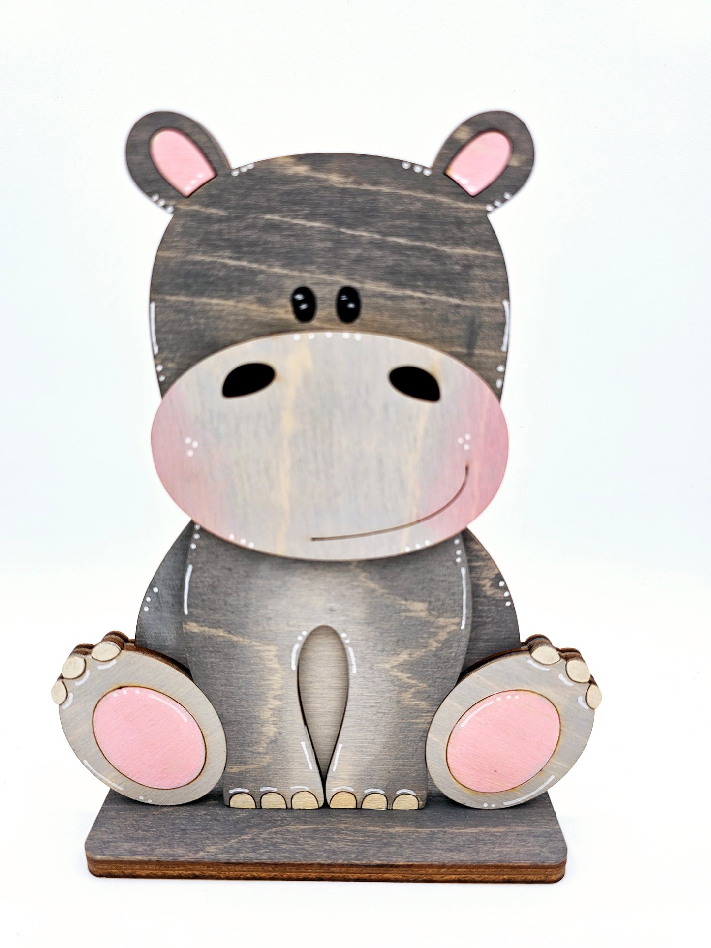 PAINTED - Hippo Sitter