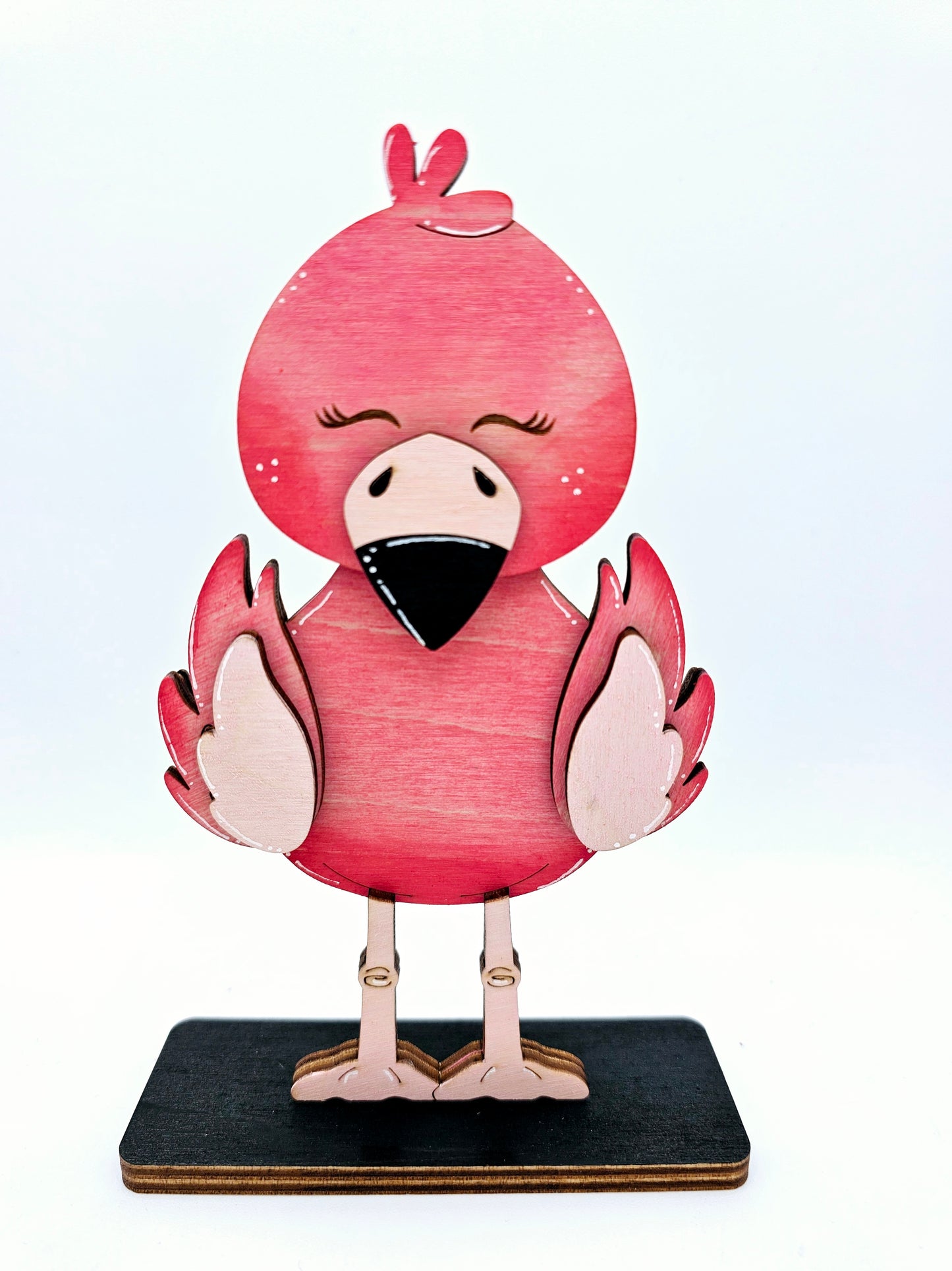 PAINTED - Flamingo Sitter