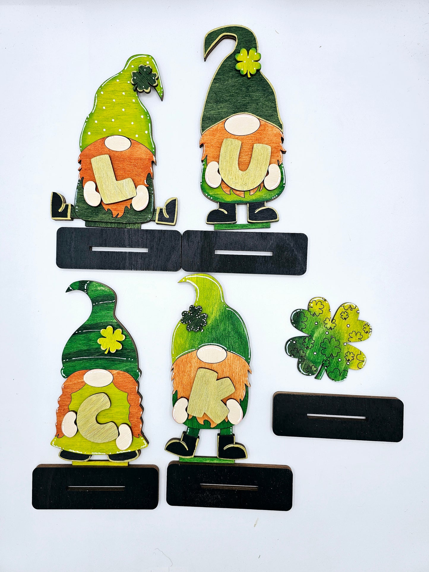 St. Patrick Luck Gnomes x4