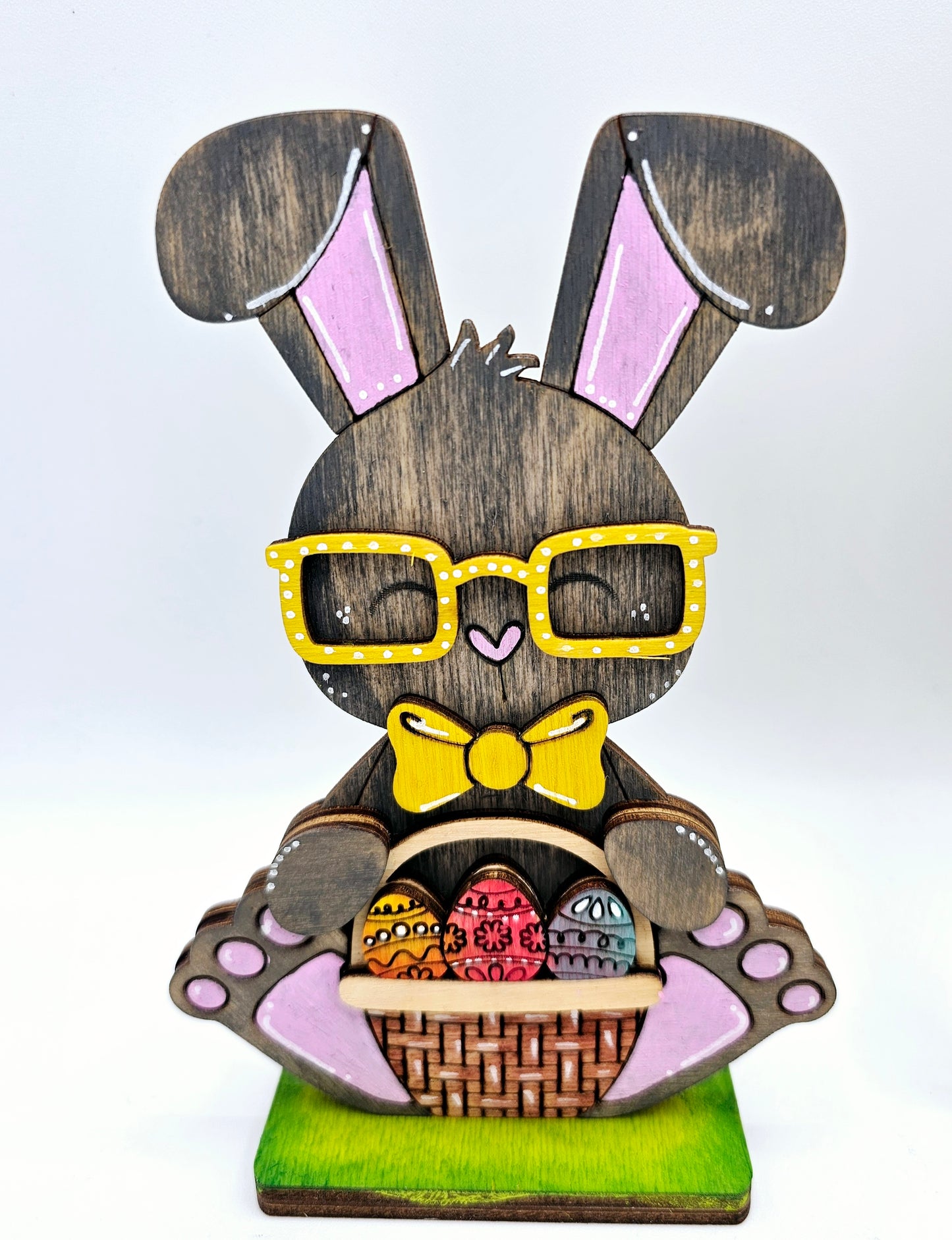 PAINTED - Easter Bunny Sitters x5