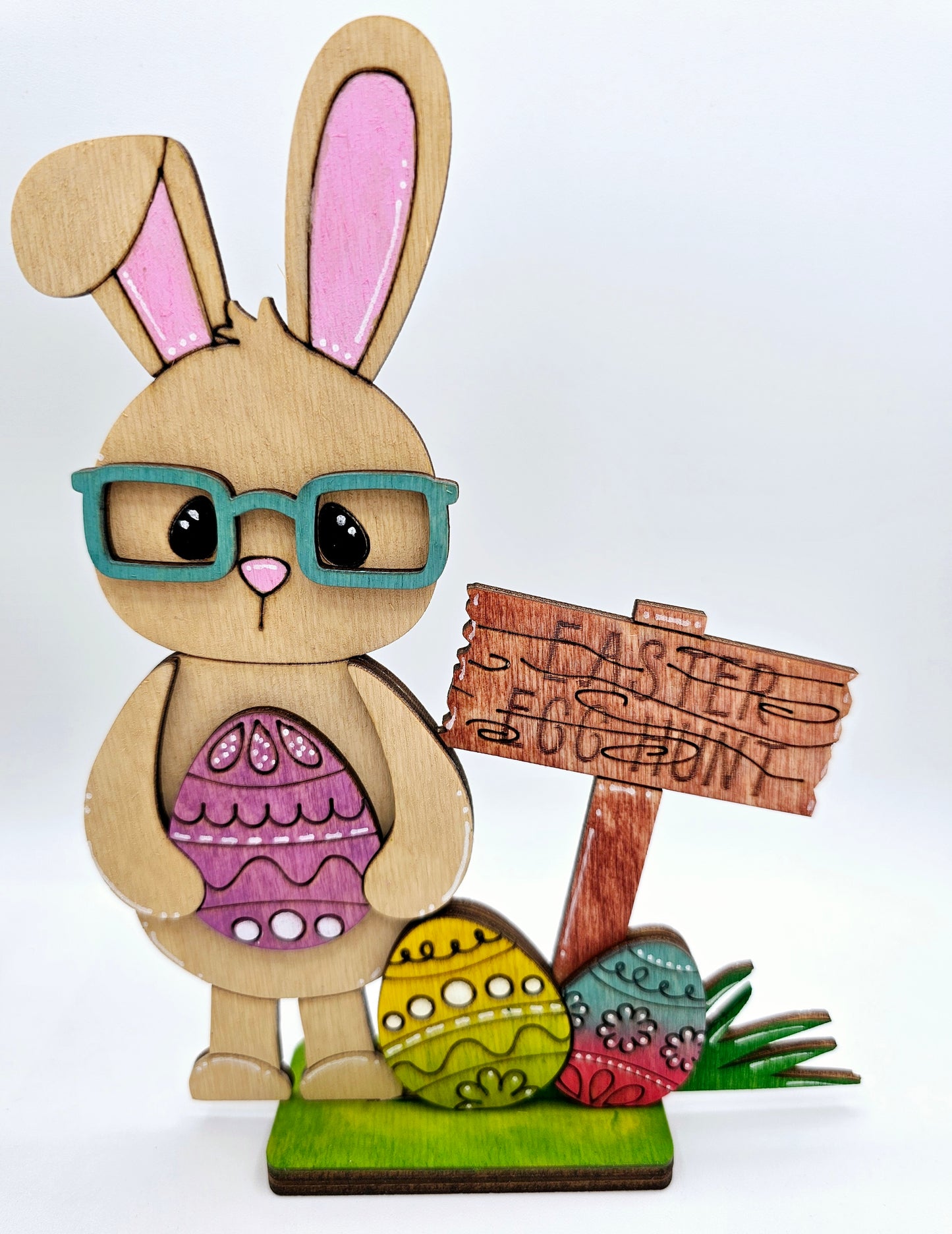 PAINTED - Easter Bunny Sitters x5