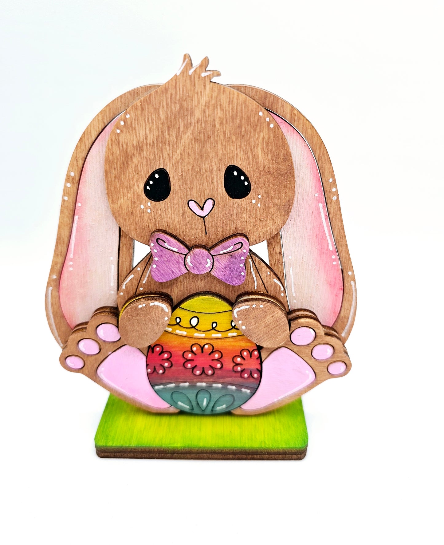 PAINTED - Easter Bunny Sitters x5