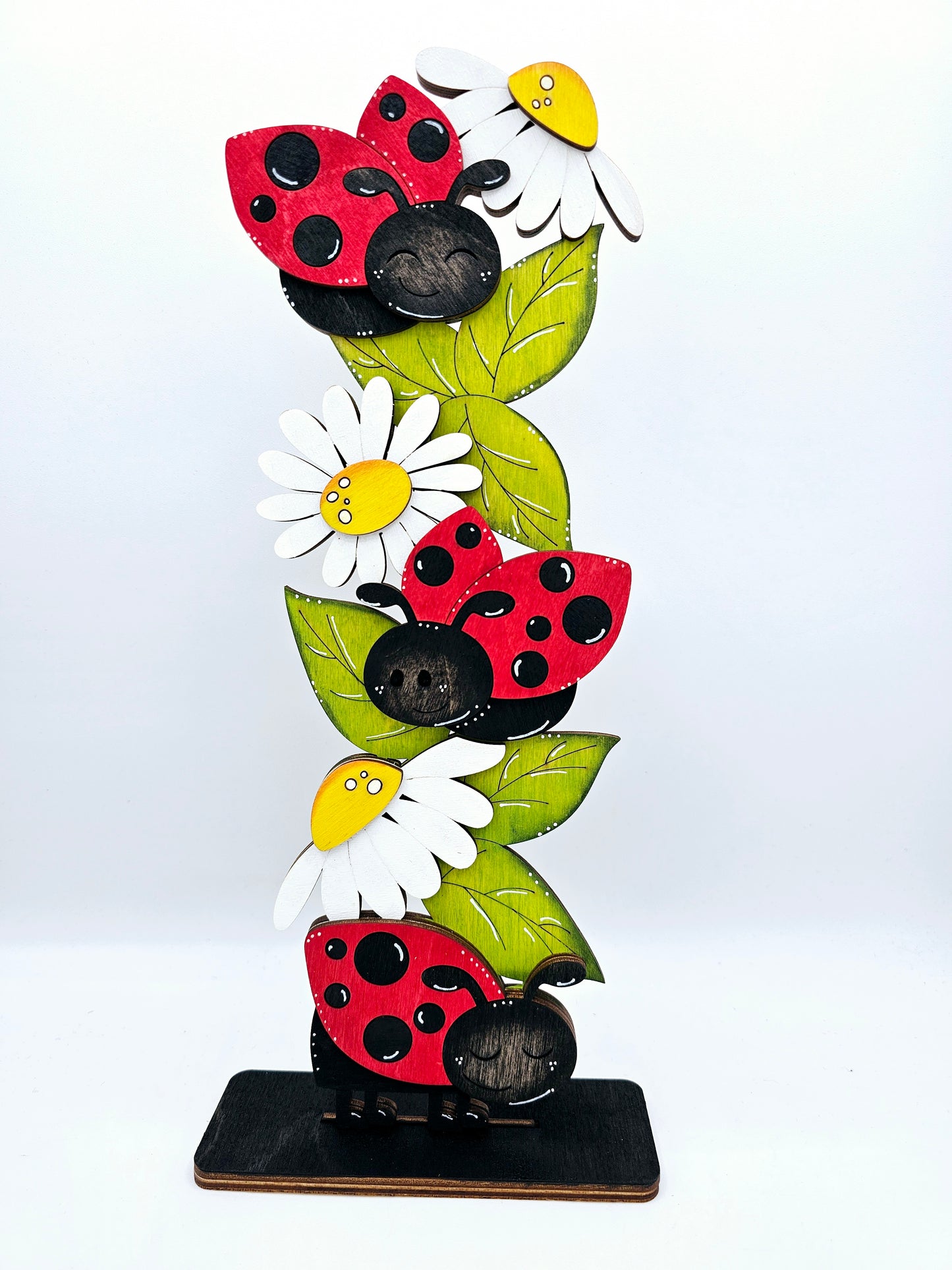 PAINTED - Ladybug Trio Sitter