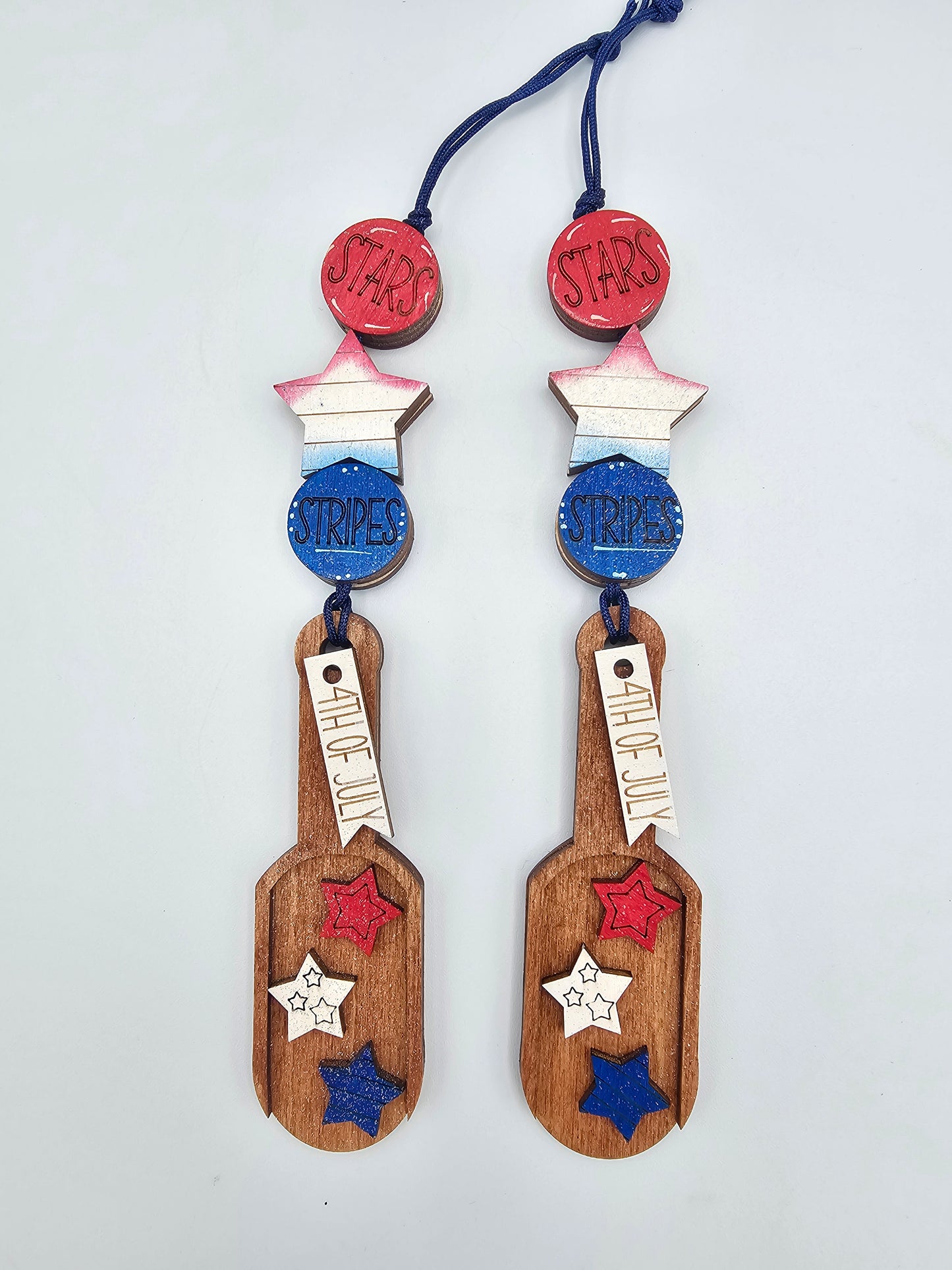 Patriotic Scoop Ornament Tag