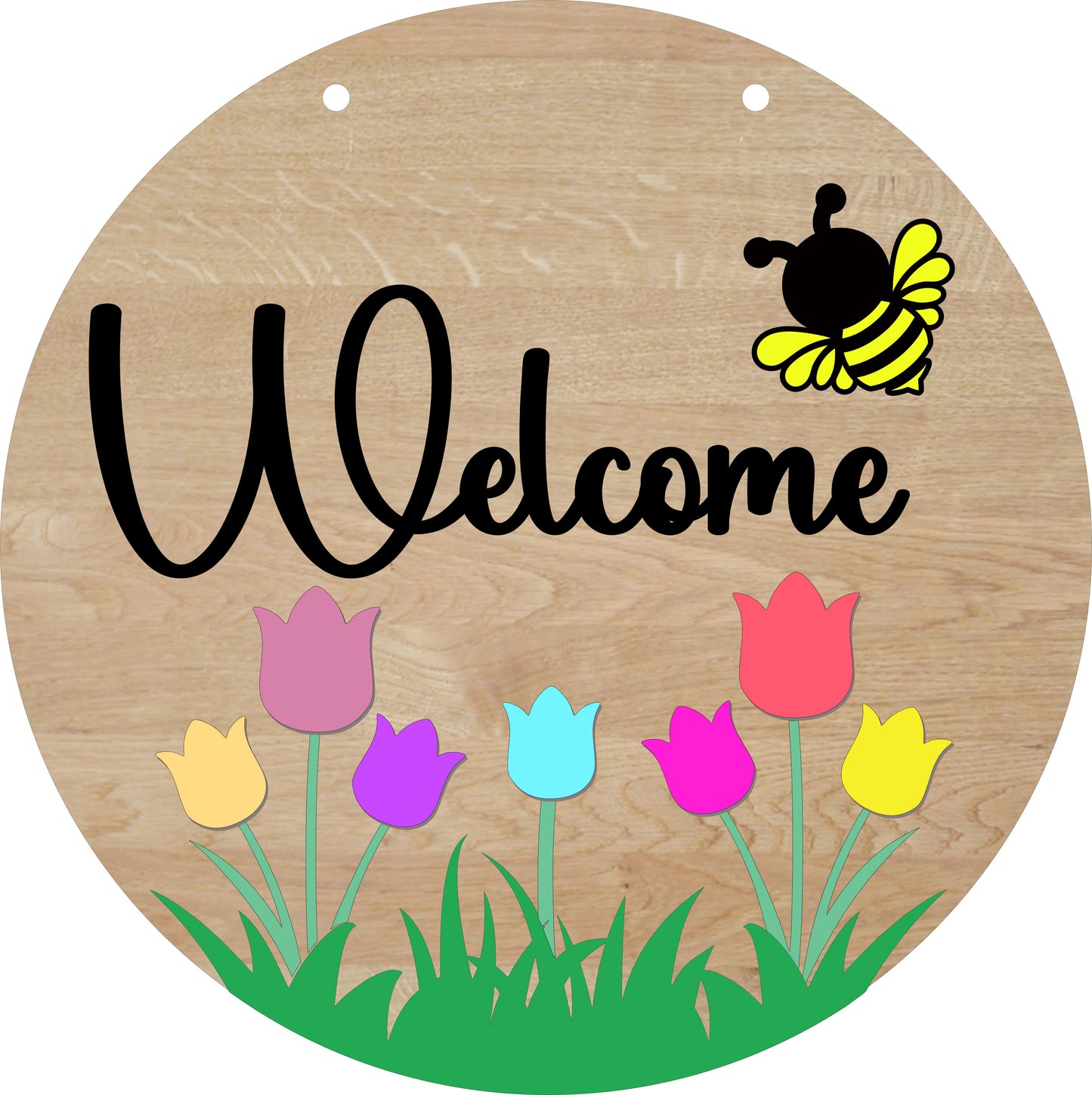 Tulip Welcome Sign - SVG