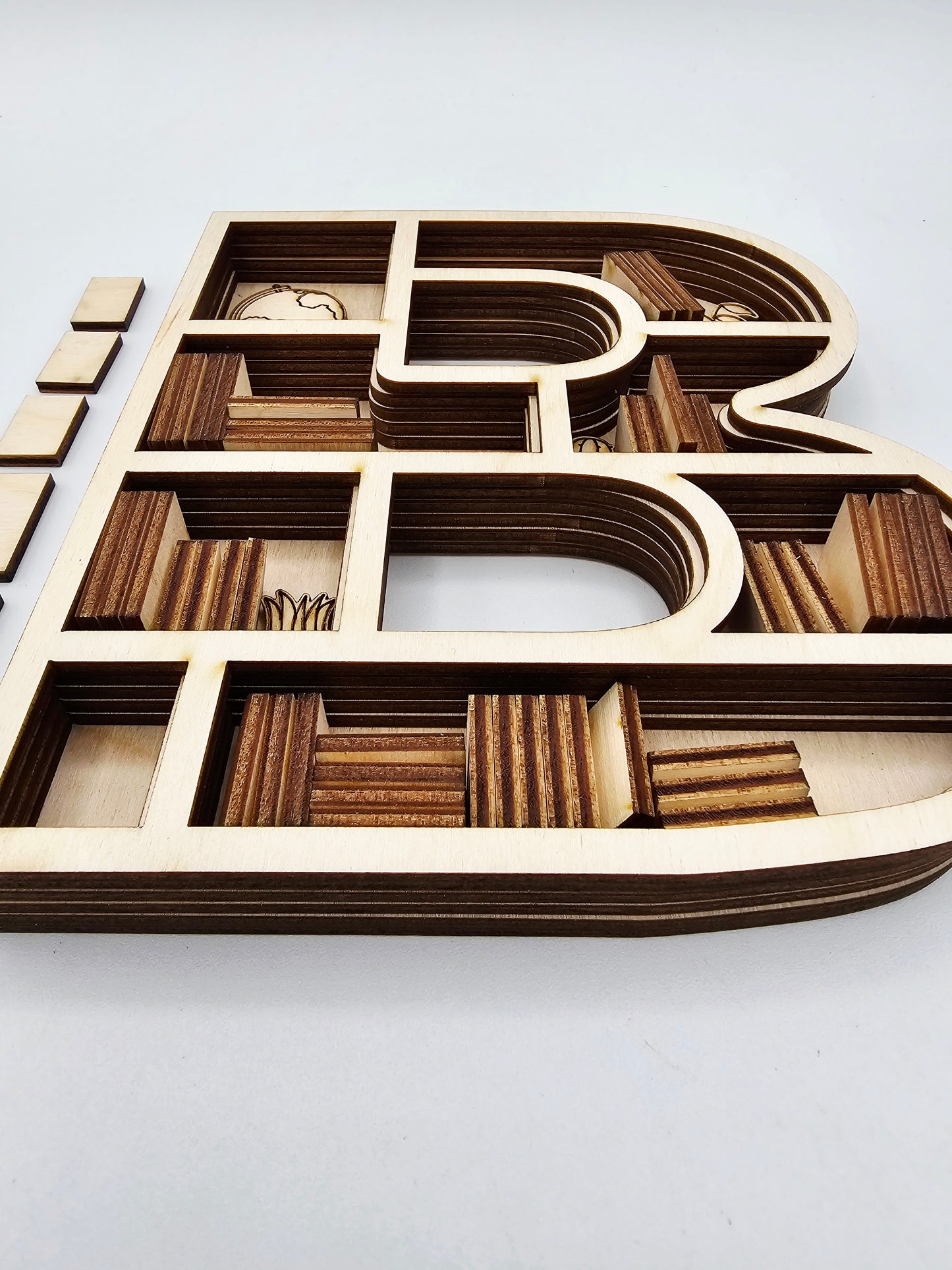 Letter Book Shelf Decor