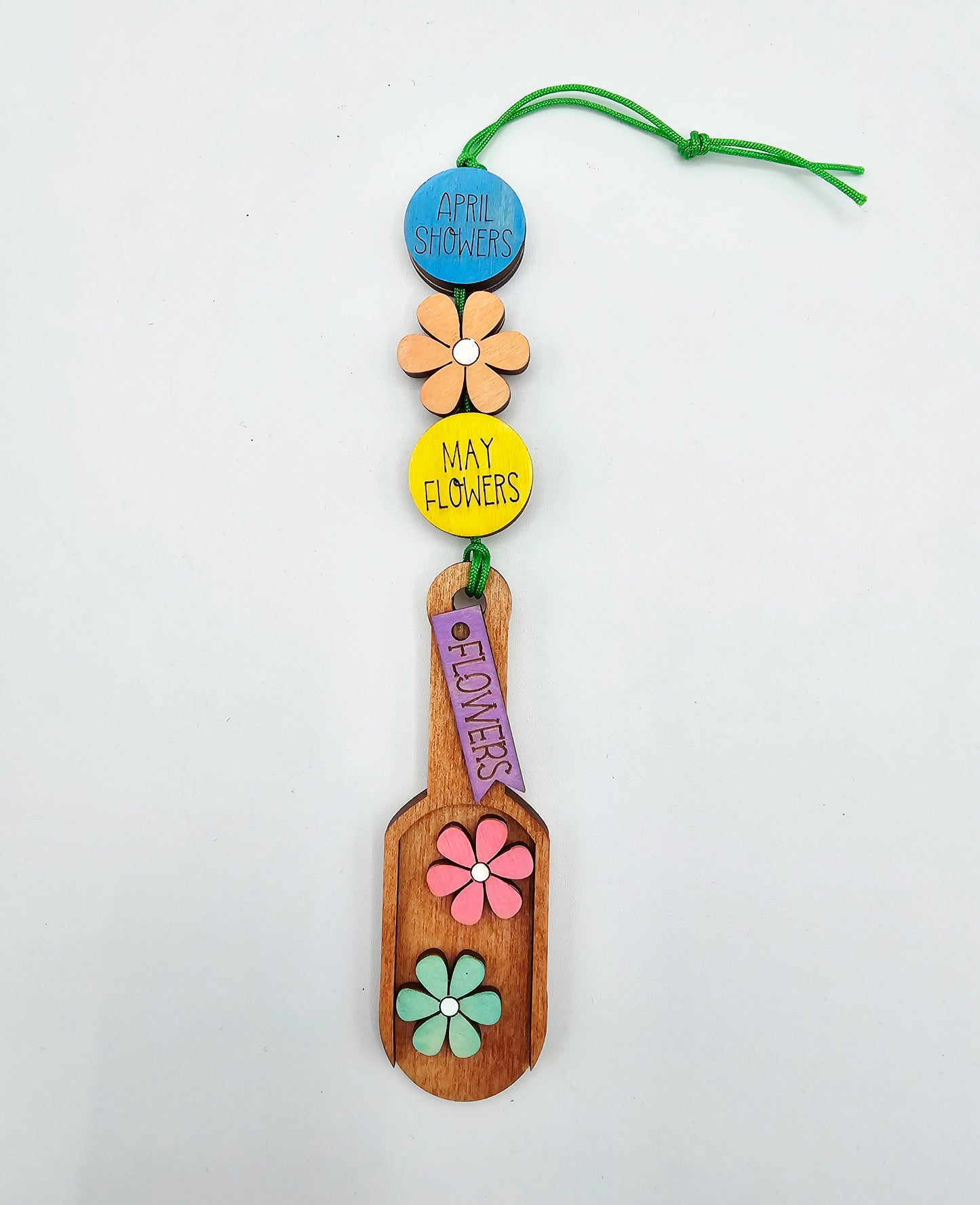 PAINTED - Spring Scoop Ornament Tag