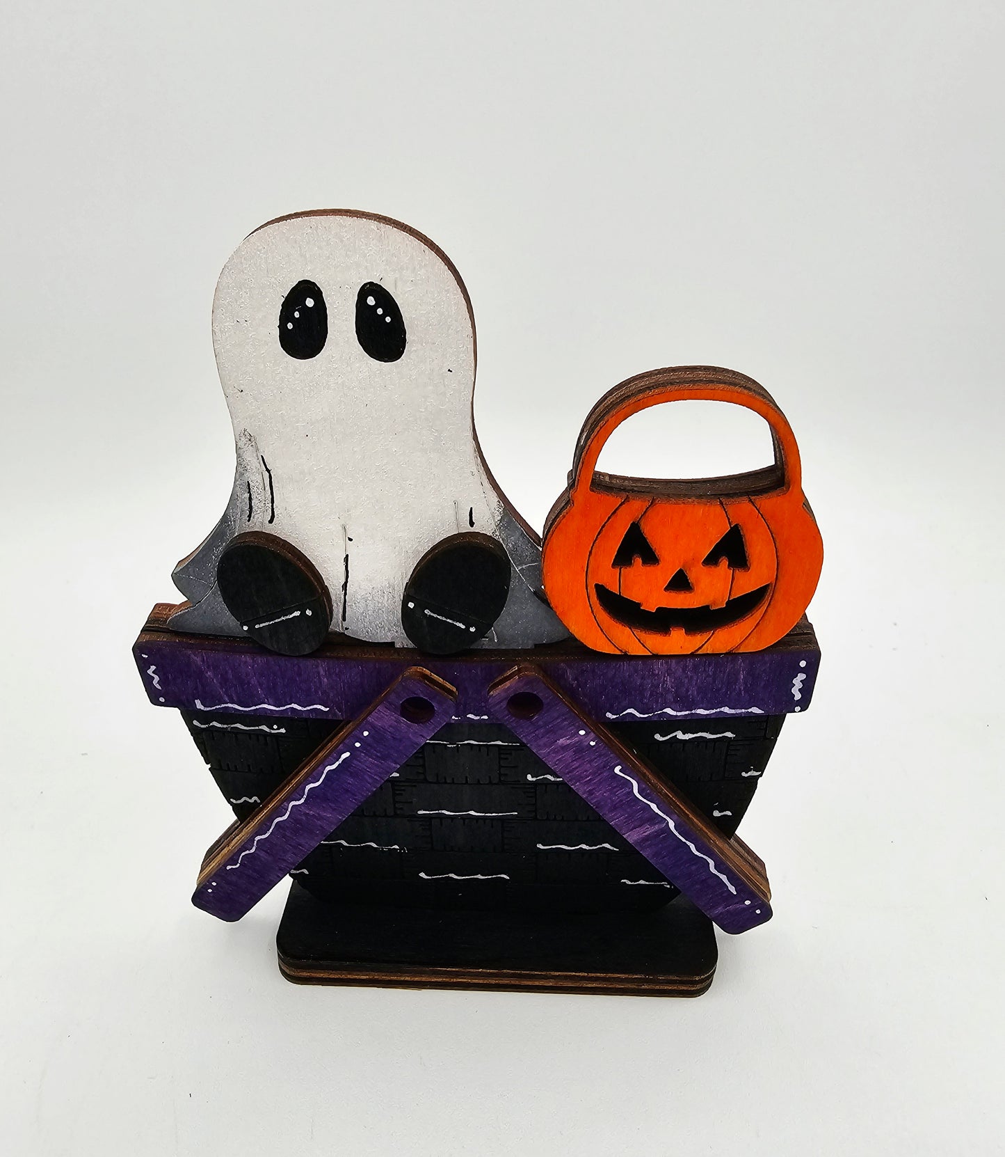 PAINTED - Ghost Basket - Small