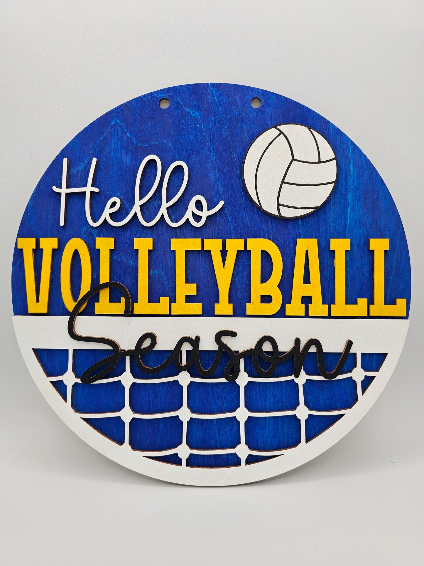 Hello Volleyball Season Sign