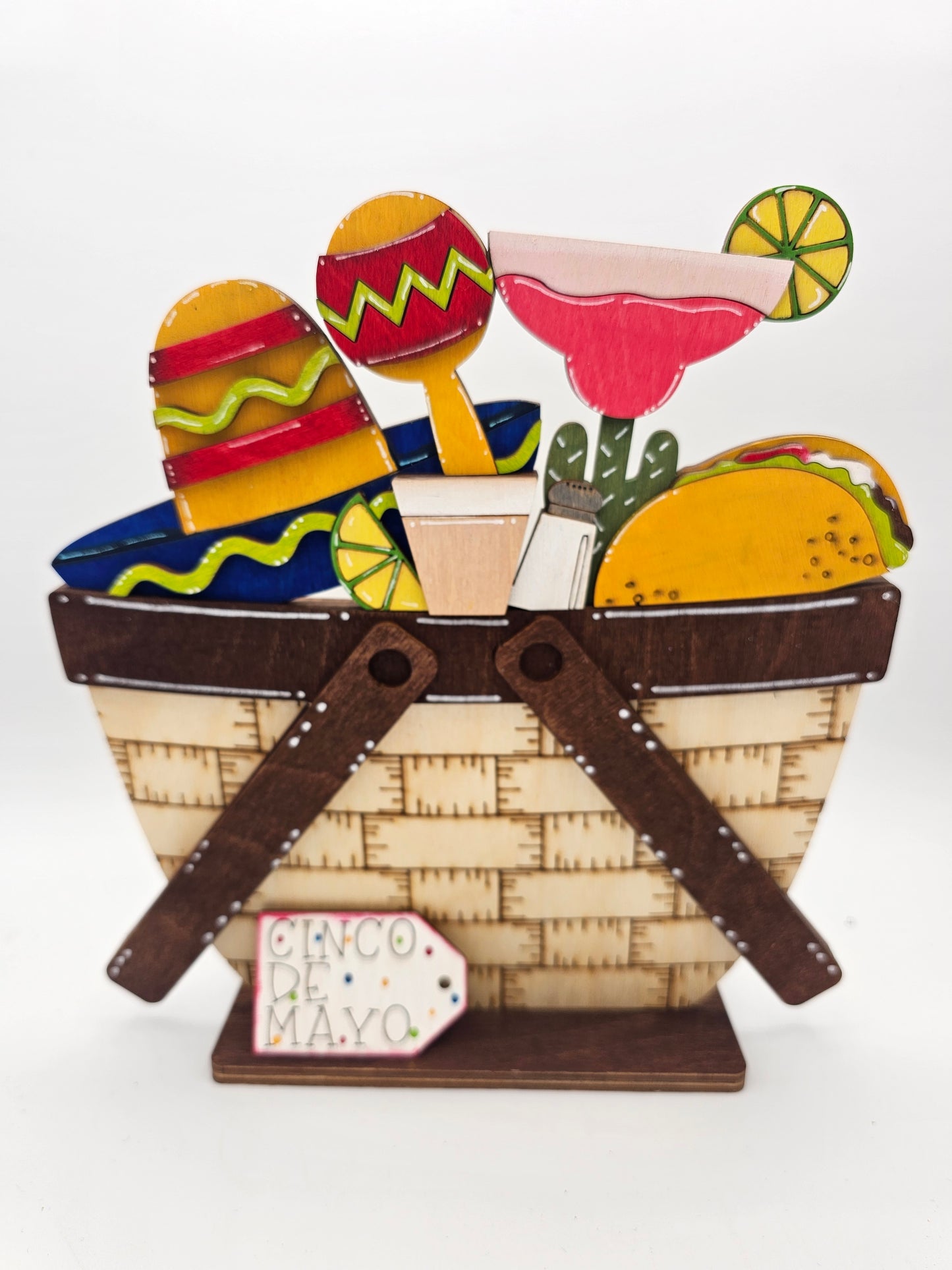 PAINTED - Cinco de Mayo Basket - Large