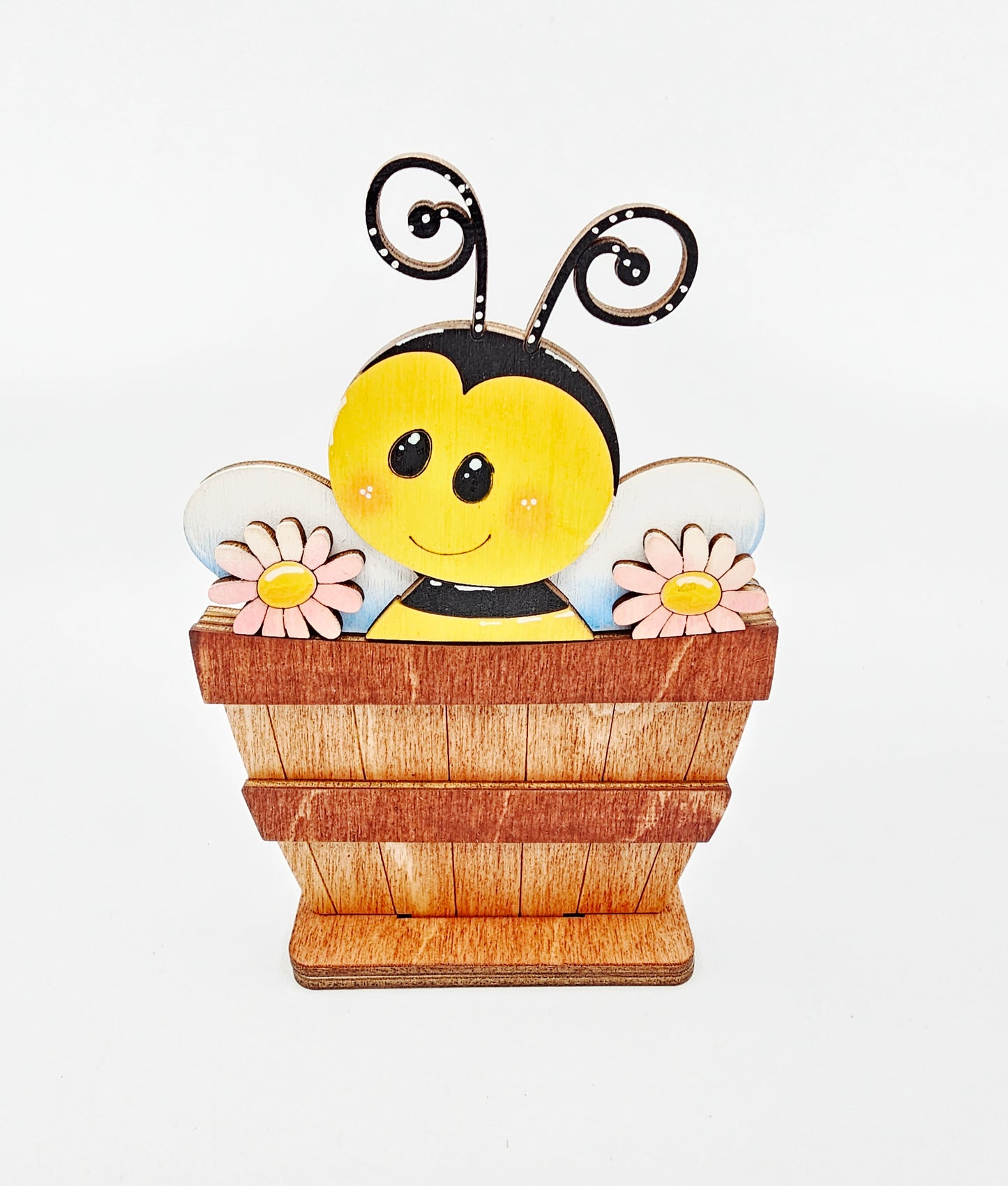 PAINTED - Spring Bee Basket - Small