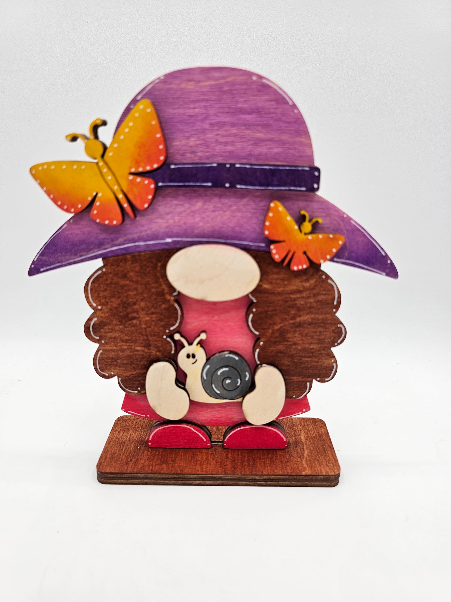 PAINTED - Spring Gnome Sitters x4
