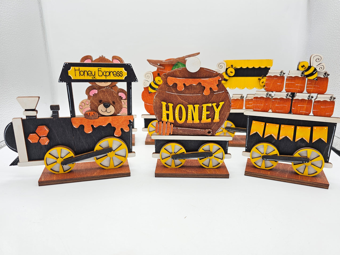 PAINTED - Bear Train Small Sitter