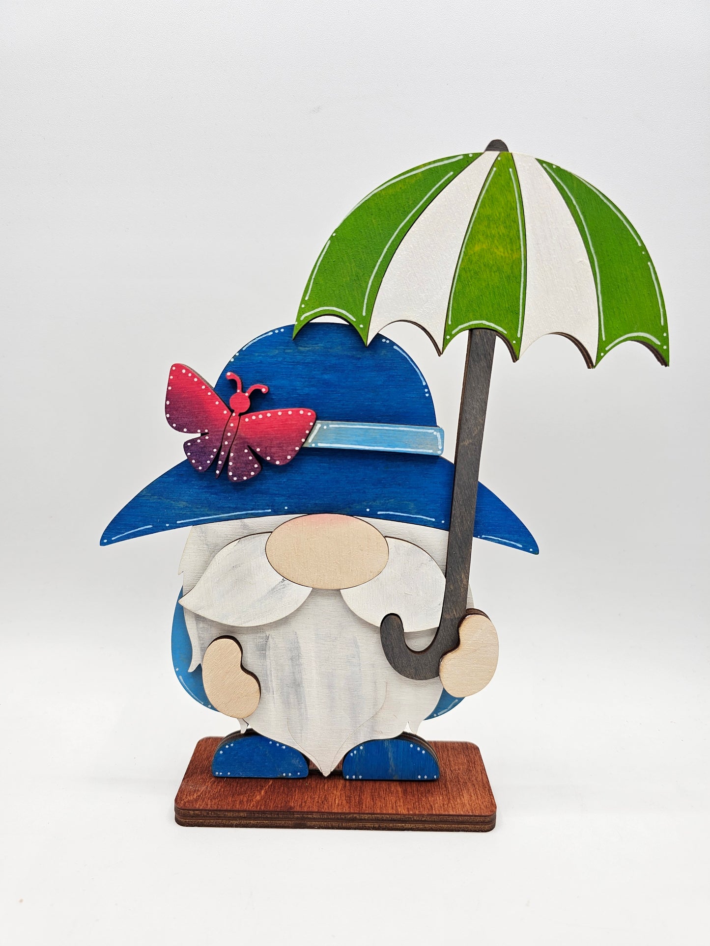 PAINTED - Spring Gnome Sitters x4