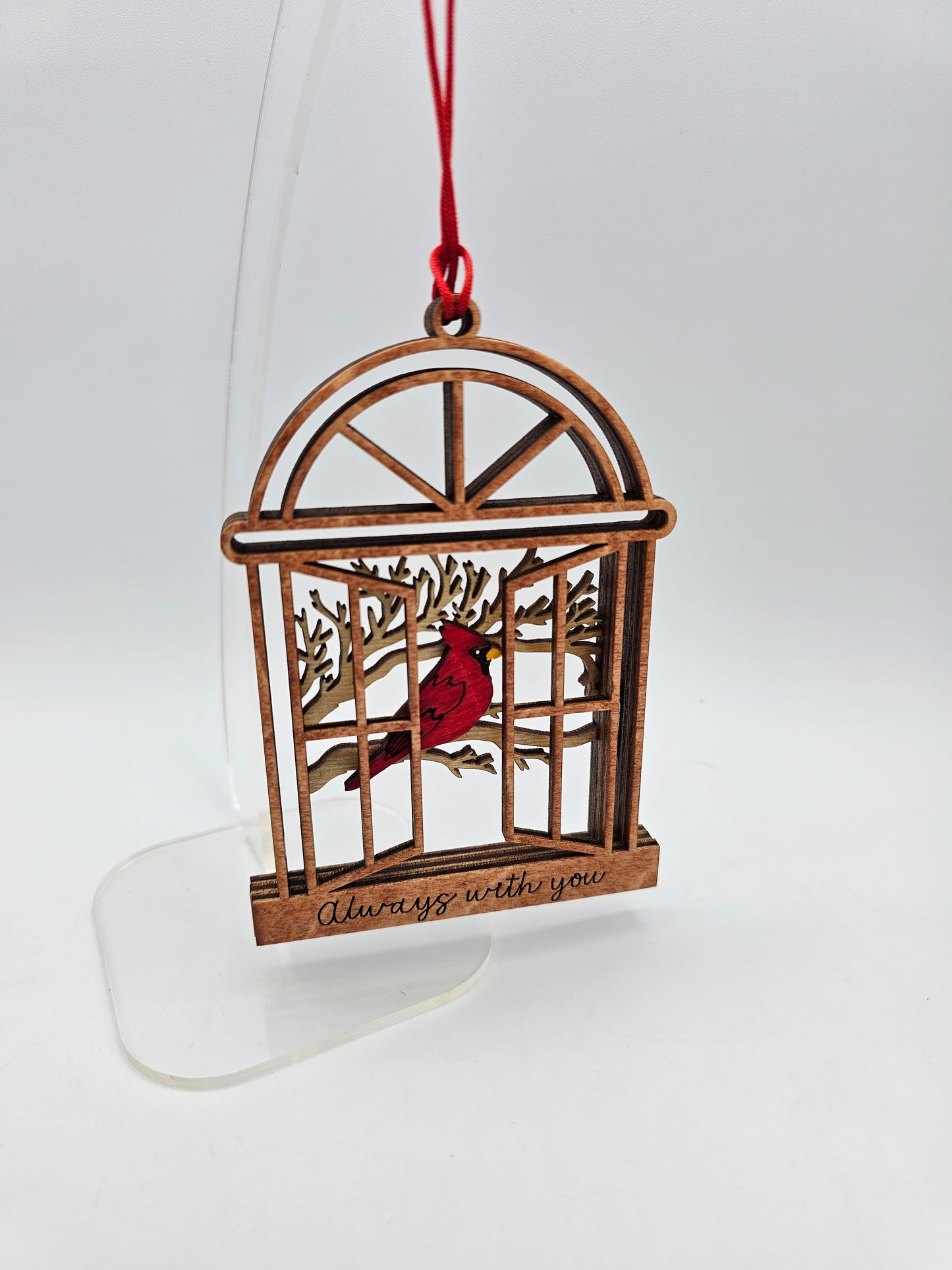 Cardinal Window Ornament