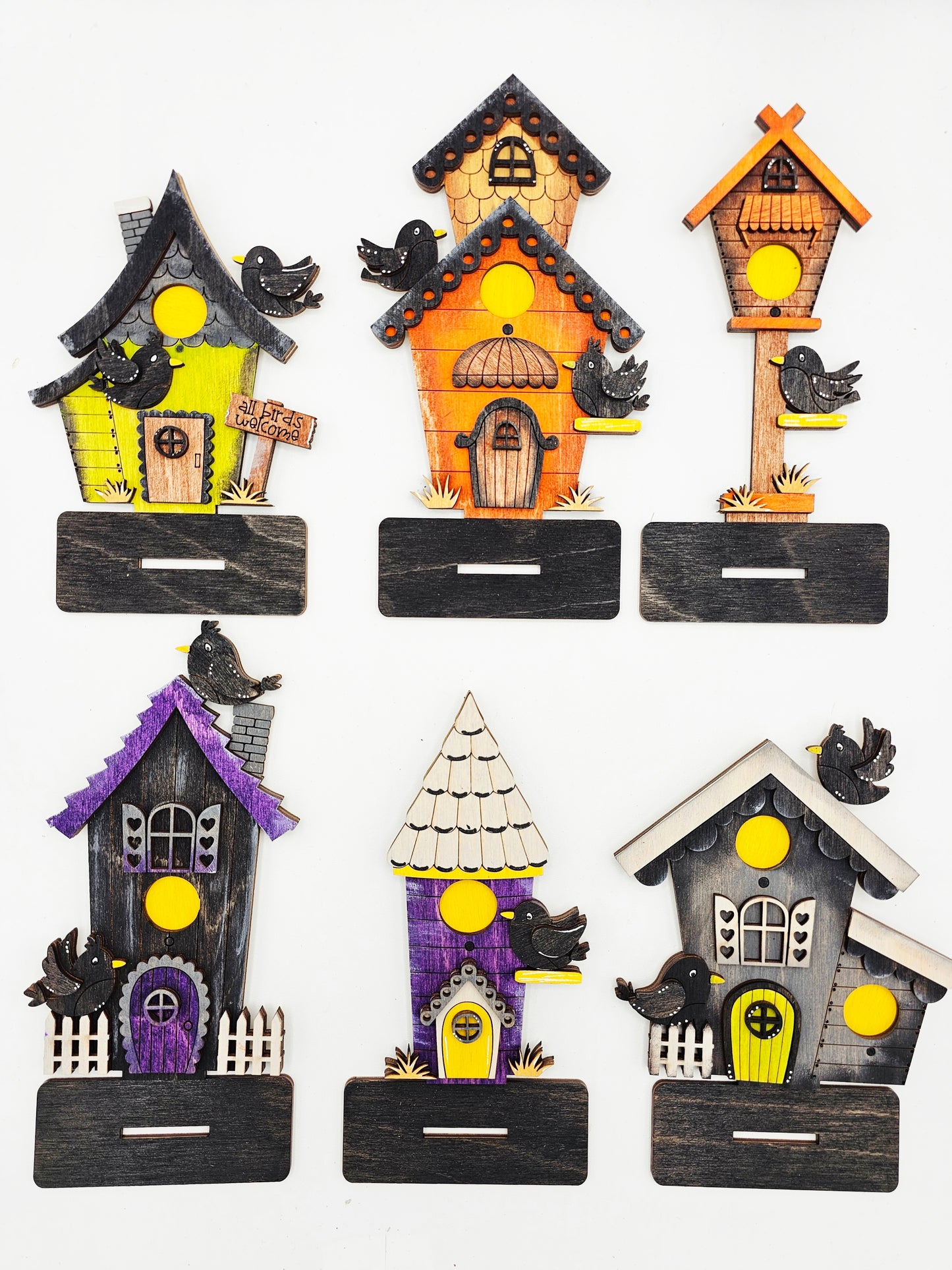 Mini Bird Houses - Tall