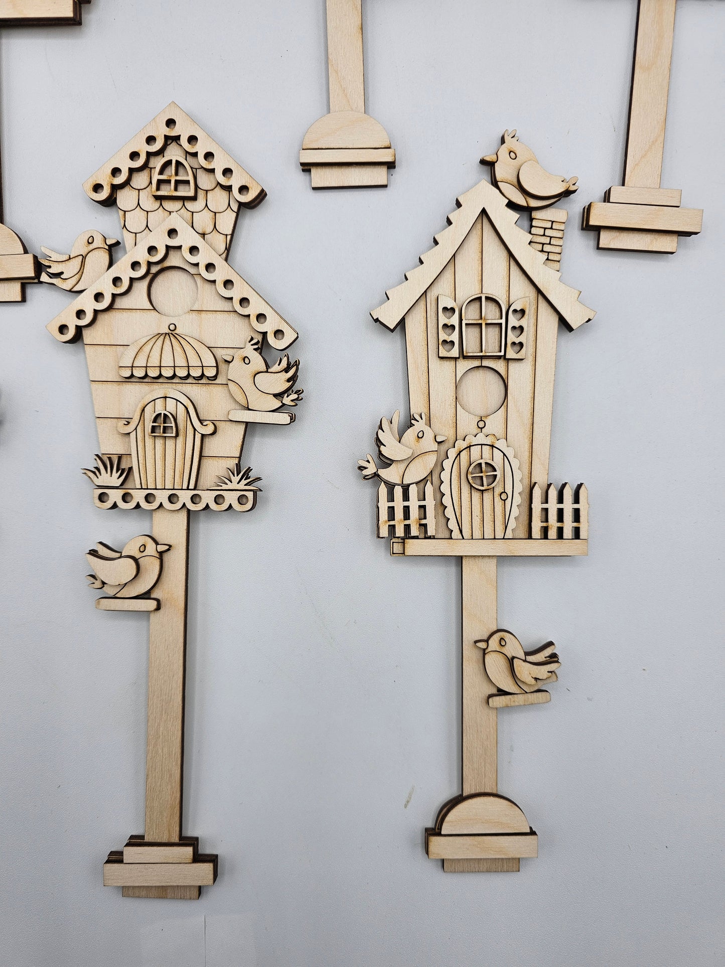 Mini Bird Houses - Tall