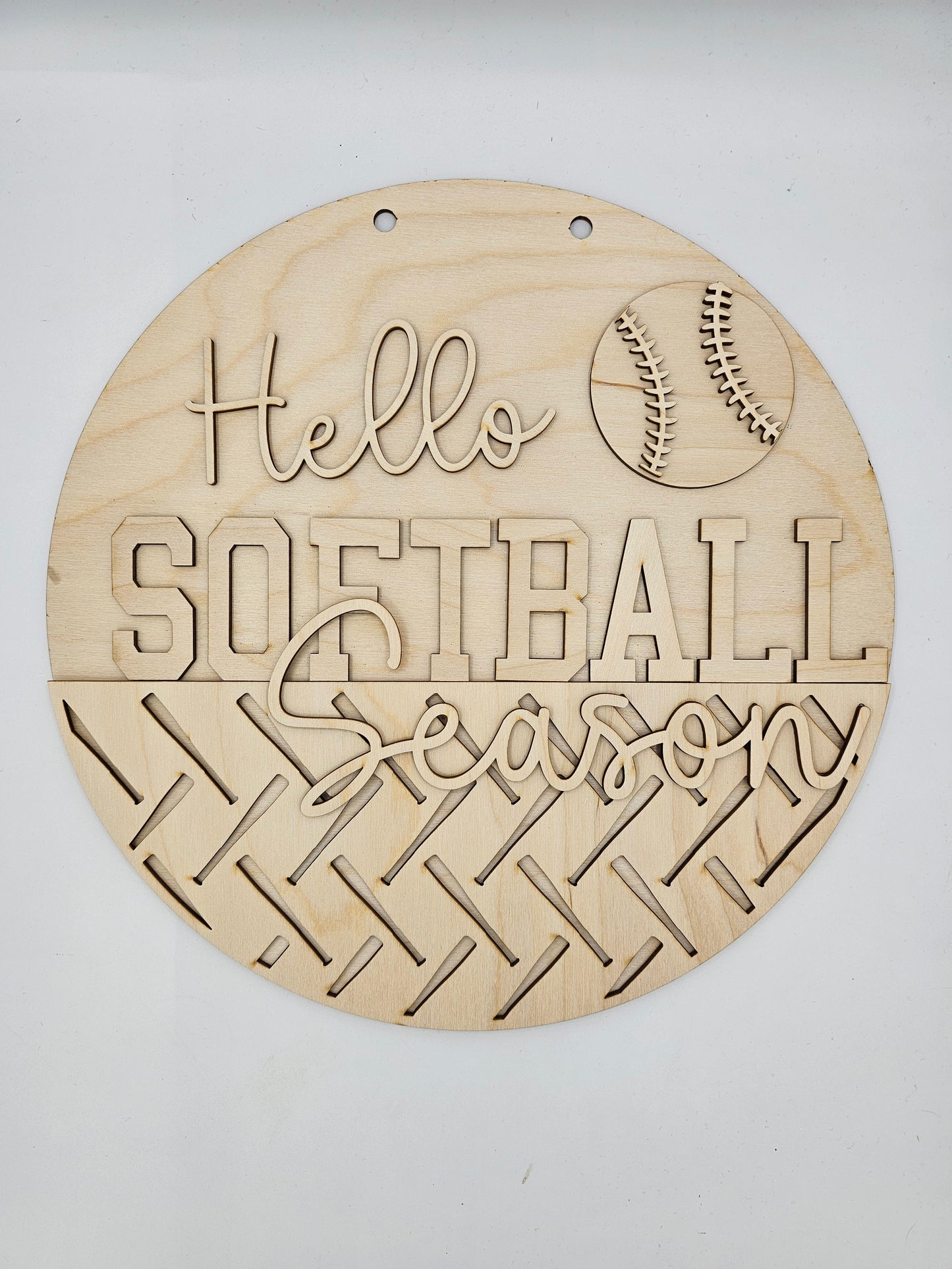 Hello Softball Season Sign