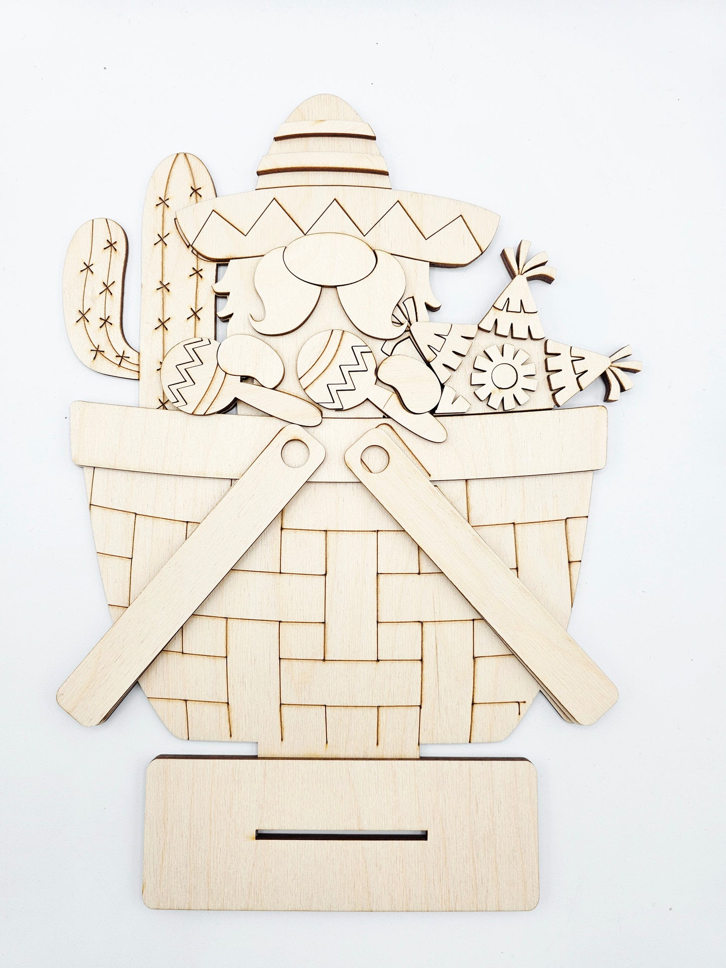 Cinco de Mayo Gnome Basket - Large