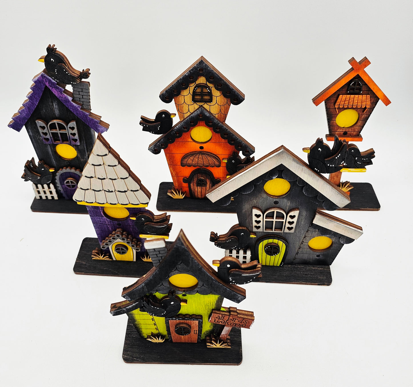 Mini Bird Houses - Tall