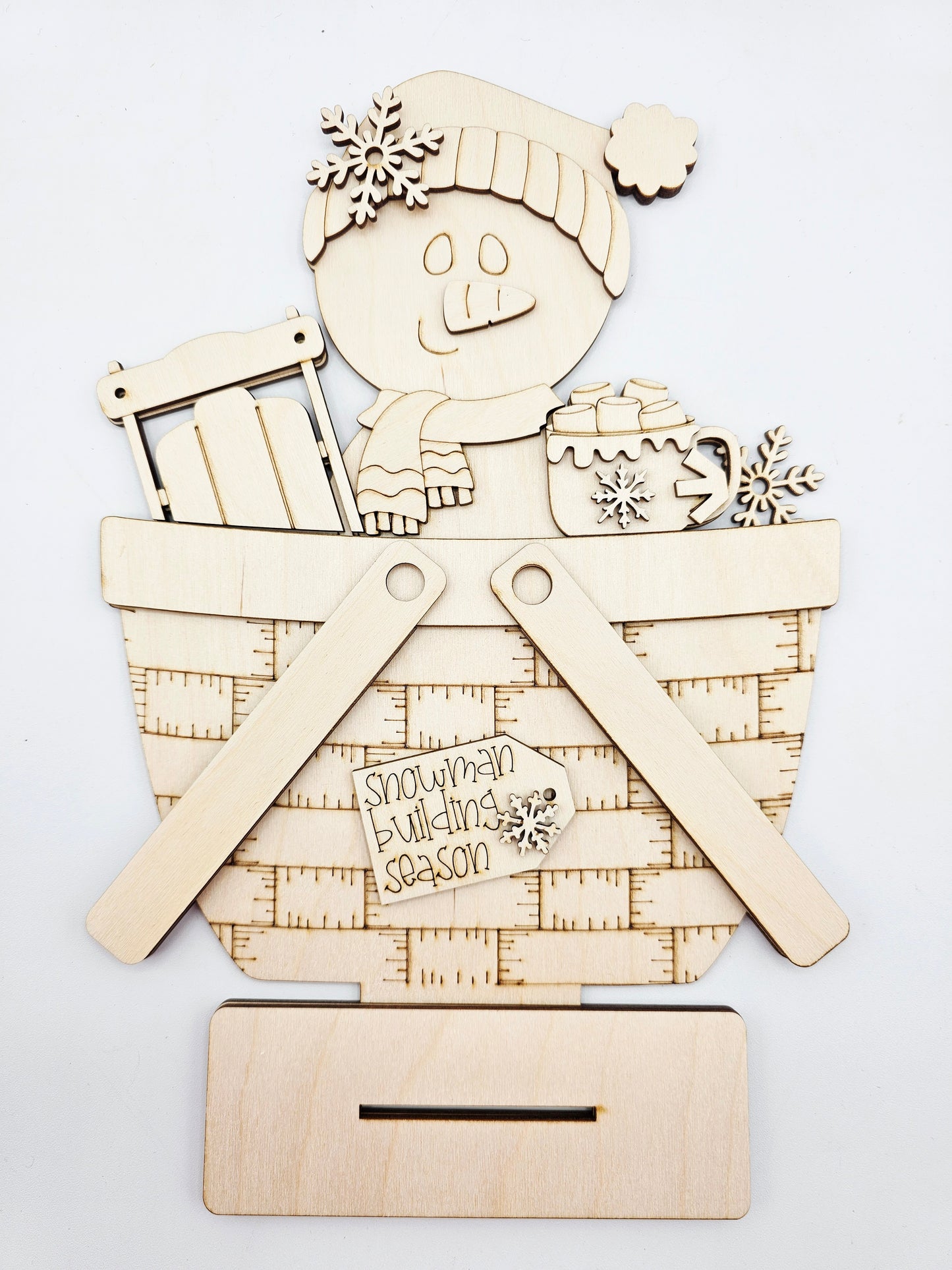 Snowman Basket - Large
