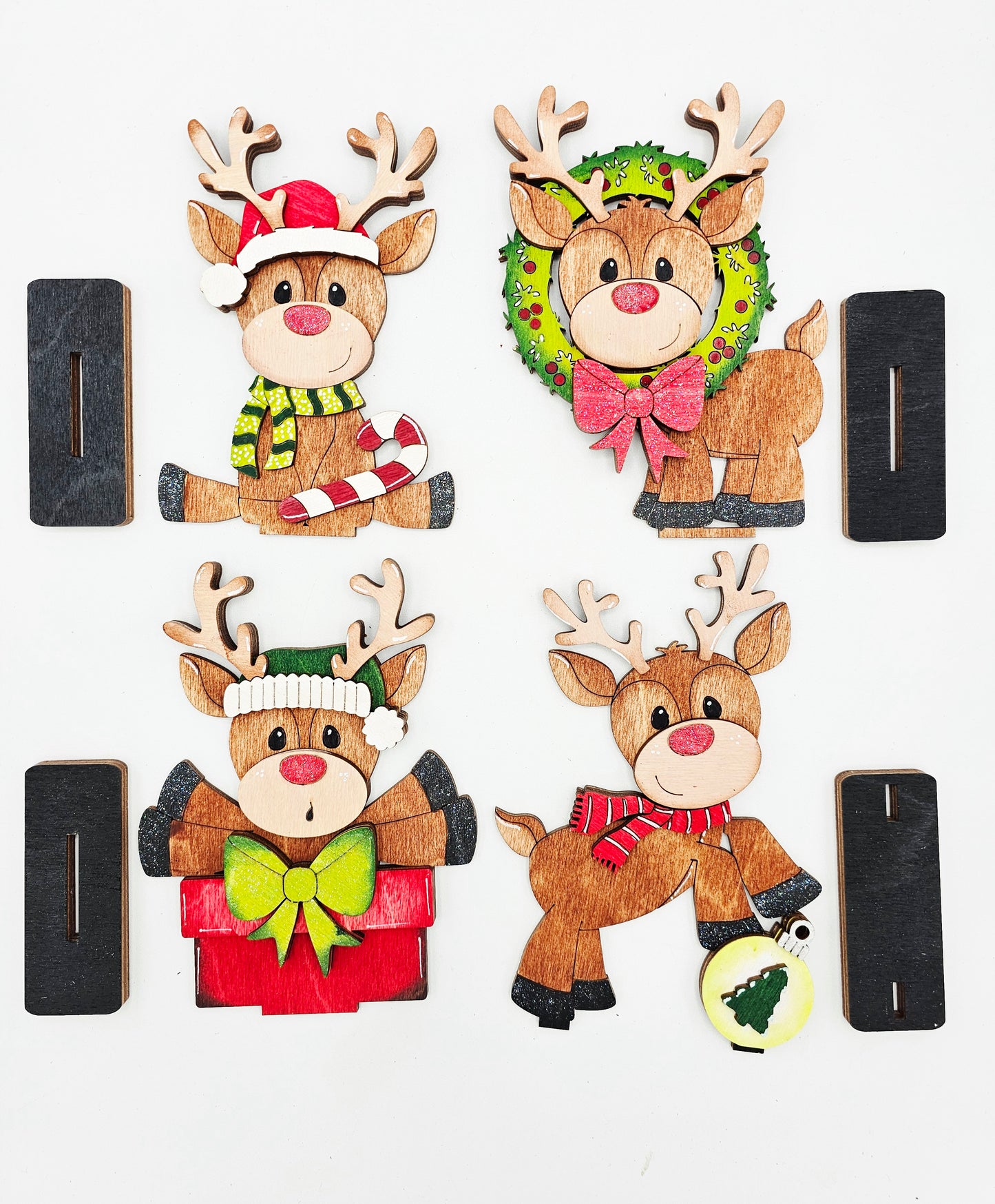 Christmas Reindeer Sitters x4