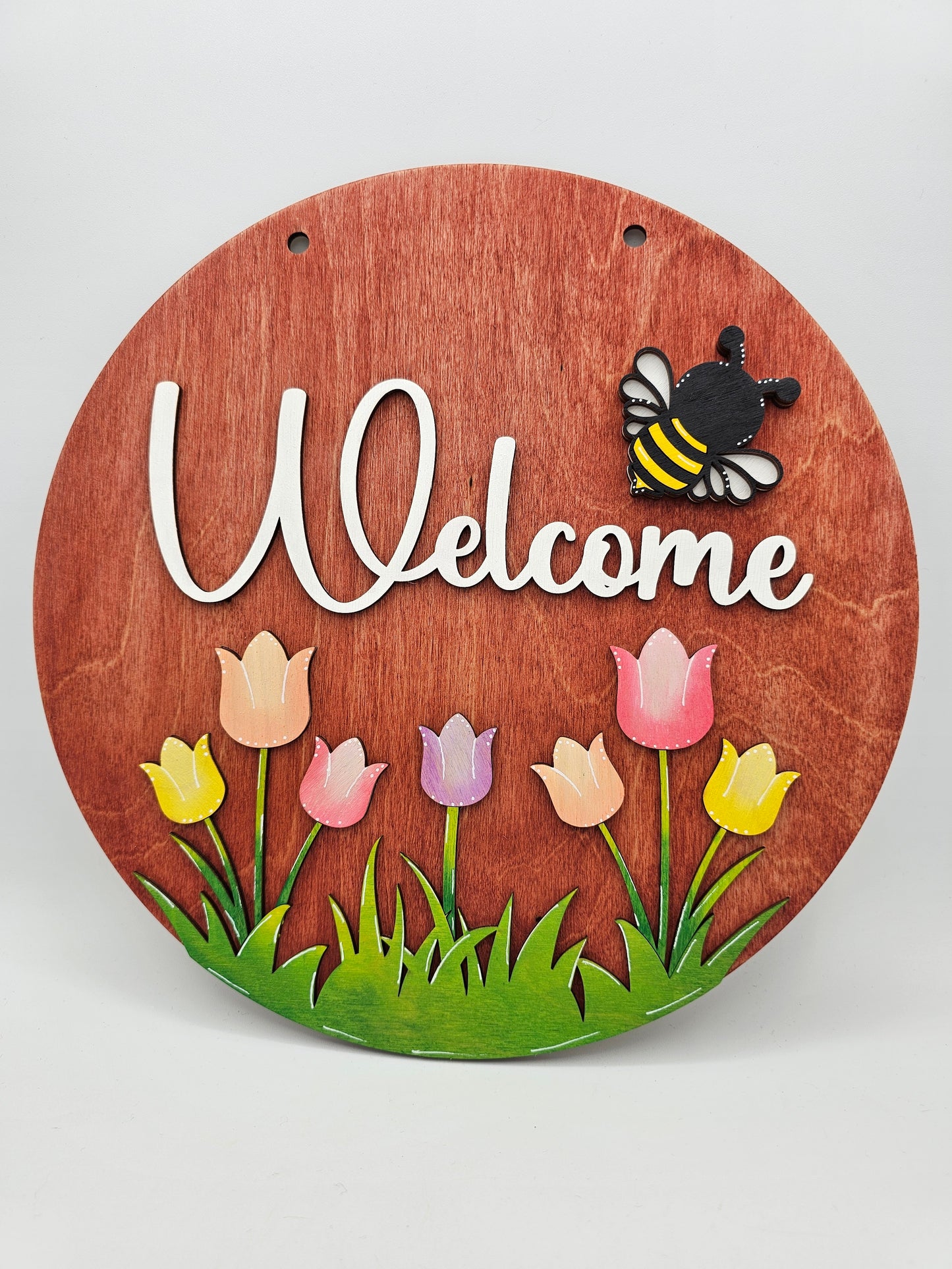 Tulip Welcome Sign - SVG