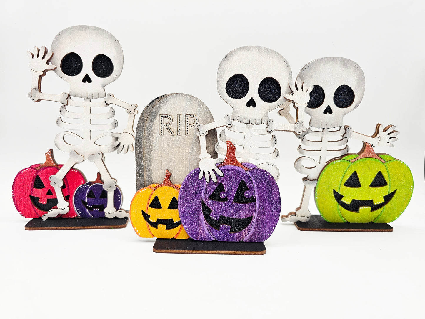 PAINTED - Skeleton Sitters