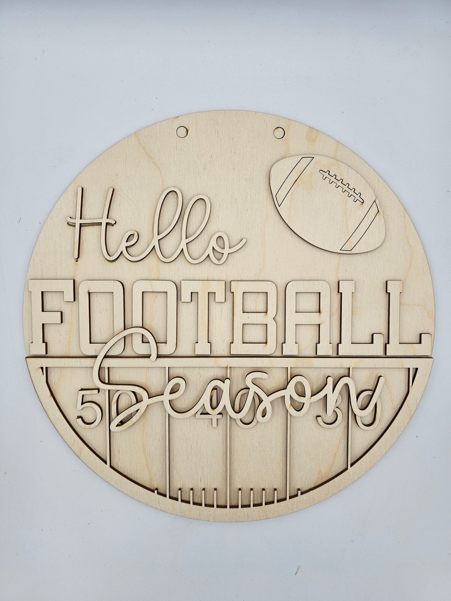 Hello Football Season Sign