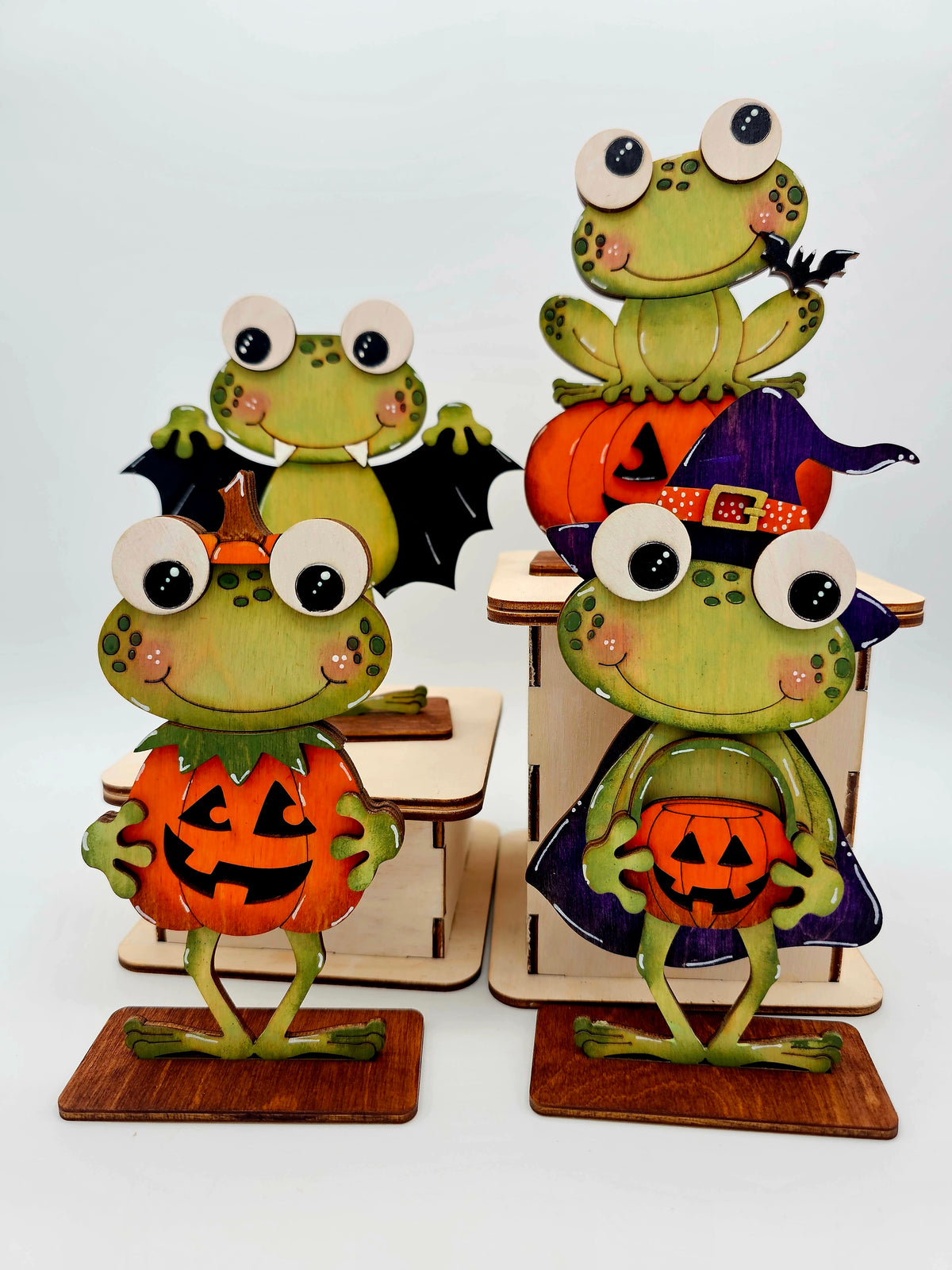 Halloween Frog Sitters x4